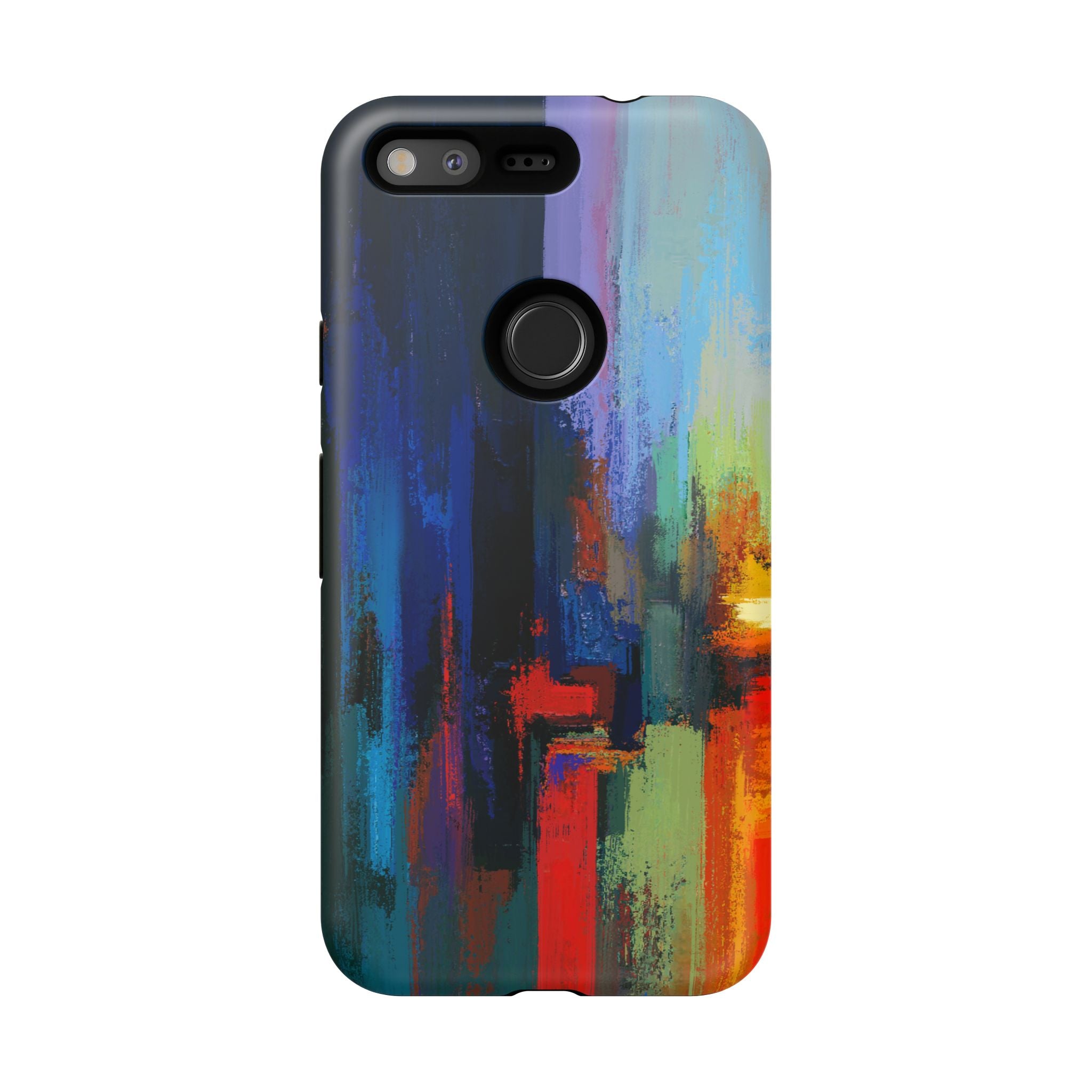 Abstract Colorblock Vibrant Protective iPhone Tough Case