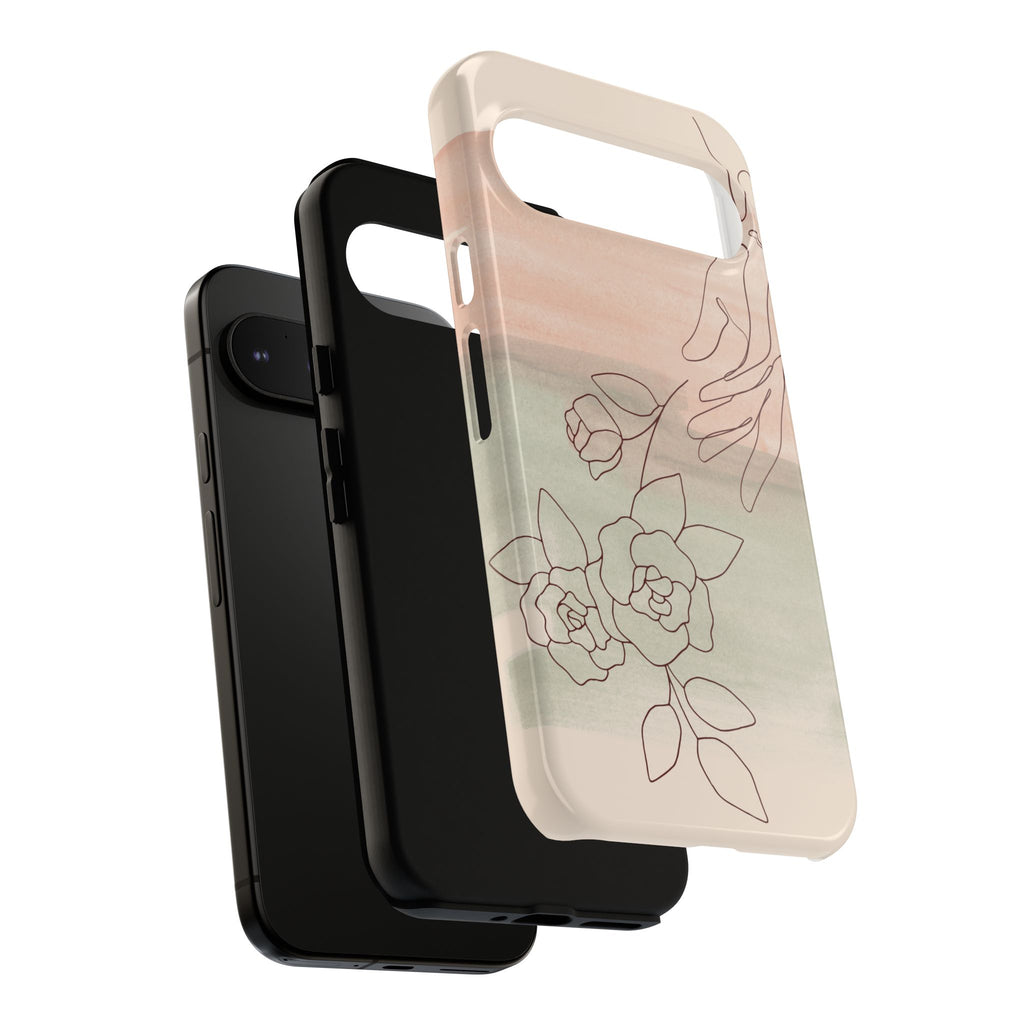 Floral Watercolor Slim Tough Phone Case