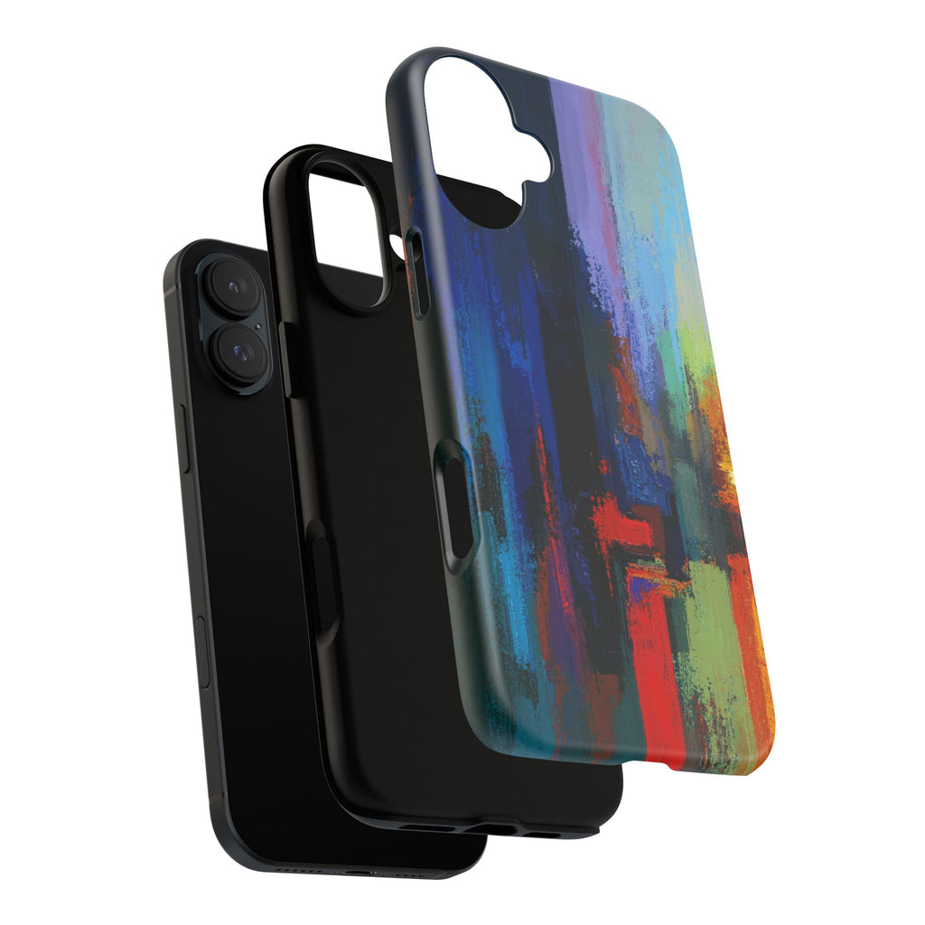 Abstract Colorblock Vibrant Protective iPhone Tough Case