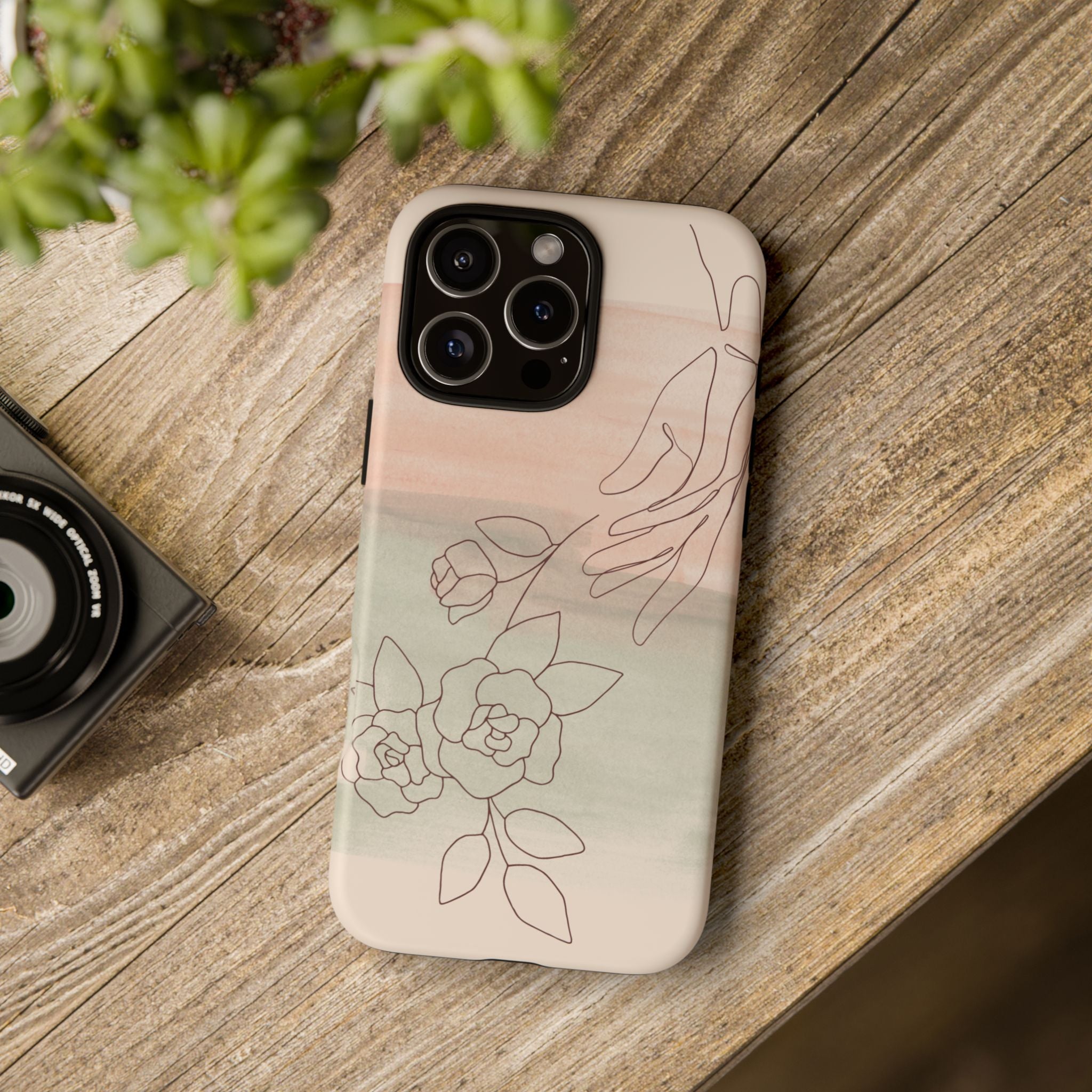 Floral Watercolor Slim Tough Phone Case
