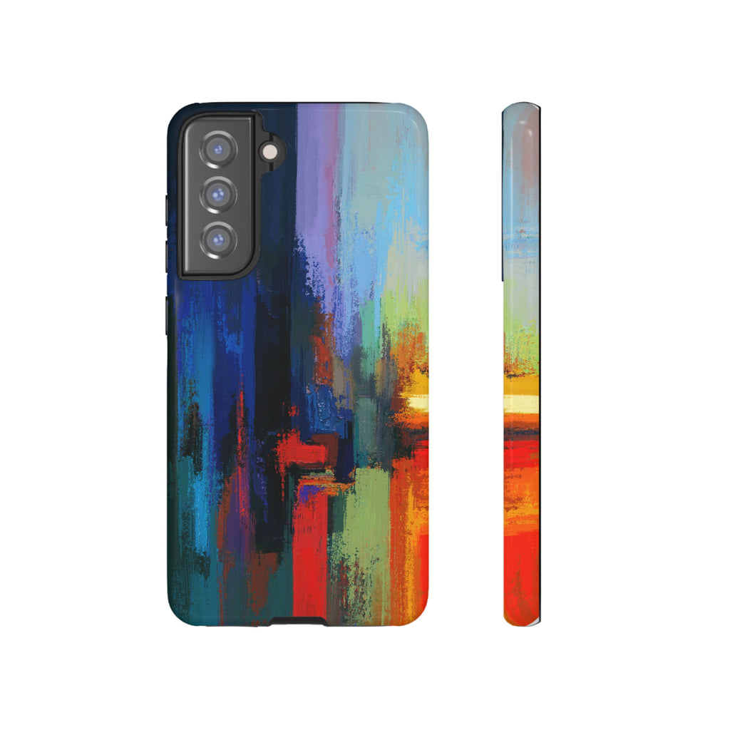 Abstract Colorblock Vibrant Protective iPhone Tough Case
