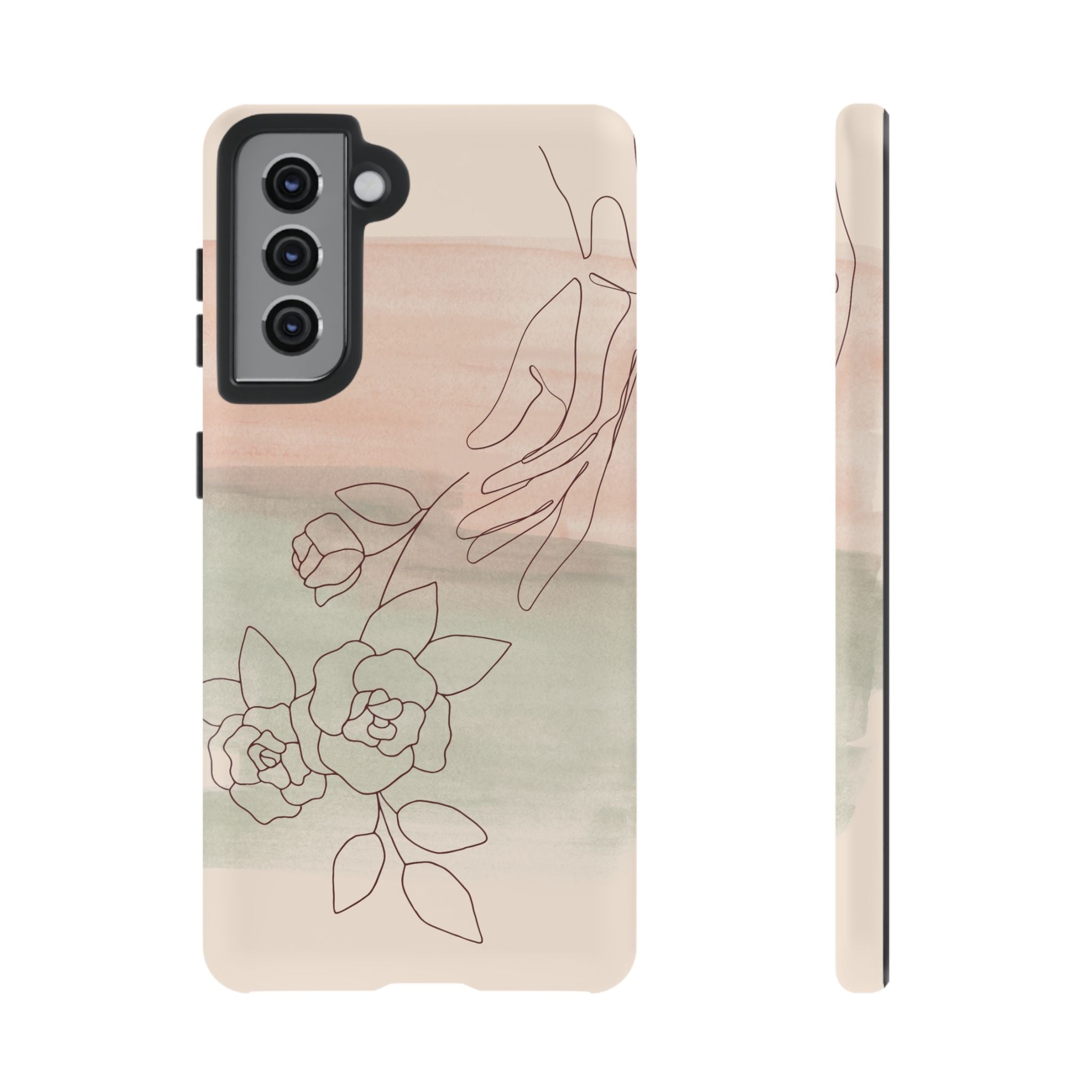 Floral Watercolor Slim Tough Phone Case