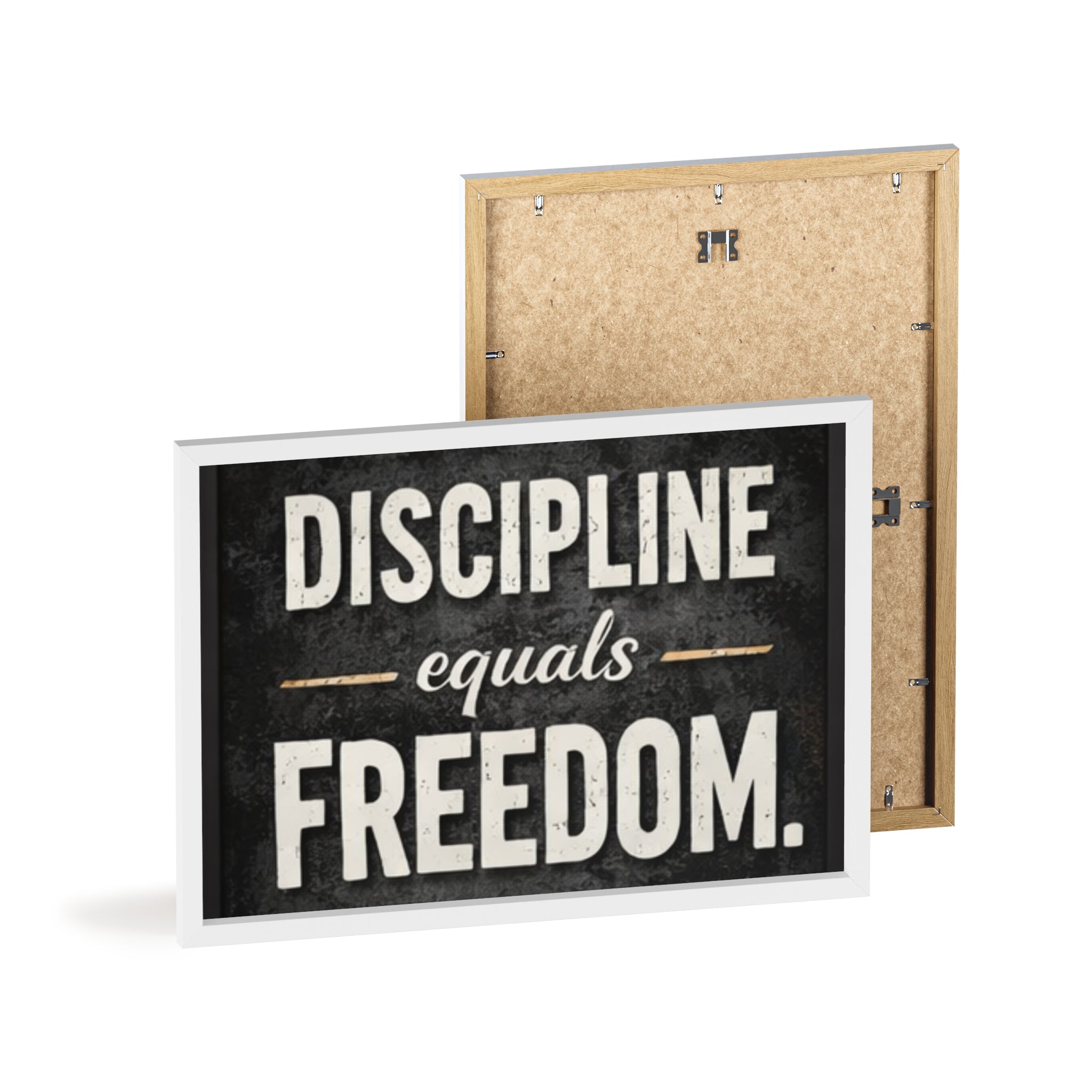 Discipline Equals Freedom Framed Poster