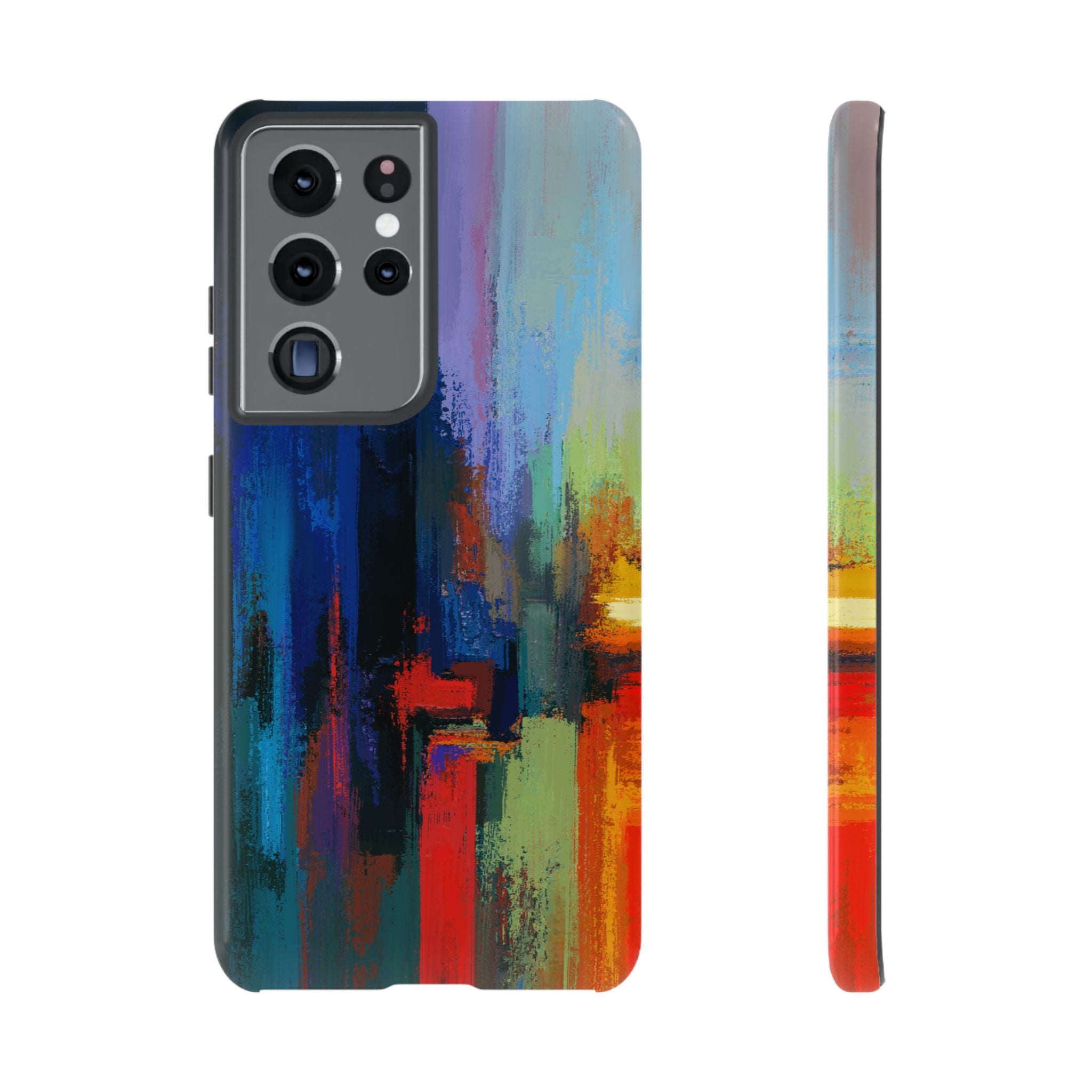 Abstract Colorblock Vibrant Protective iPhone Tough Case
