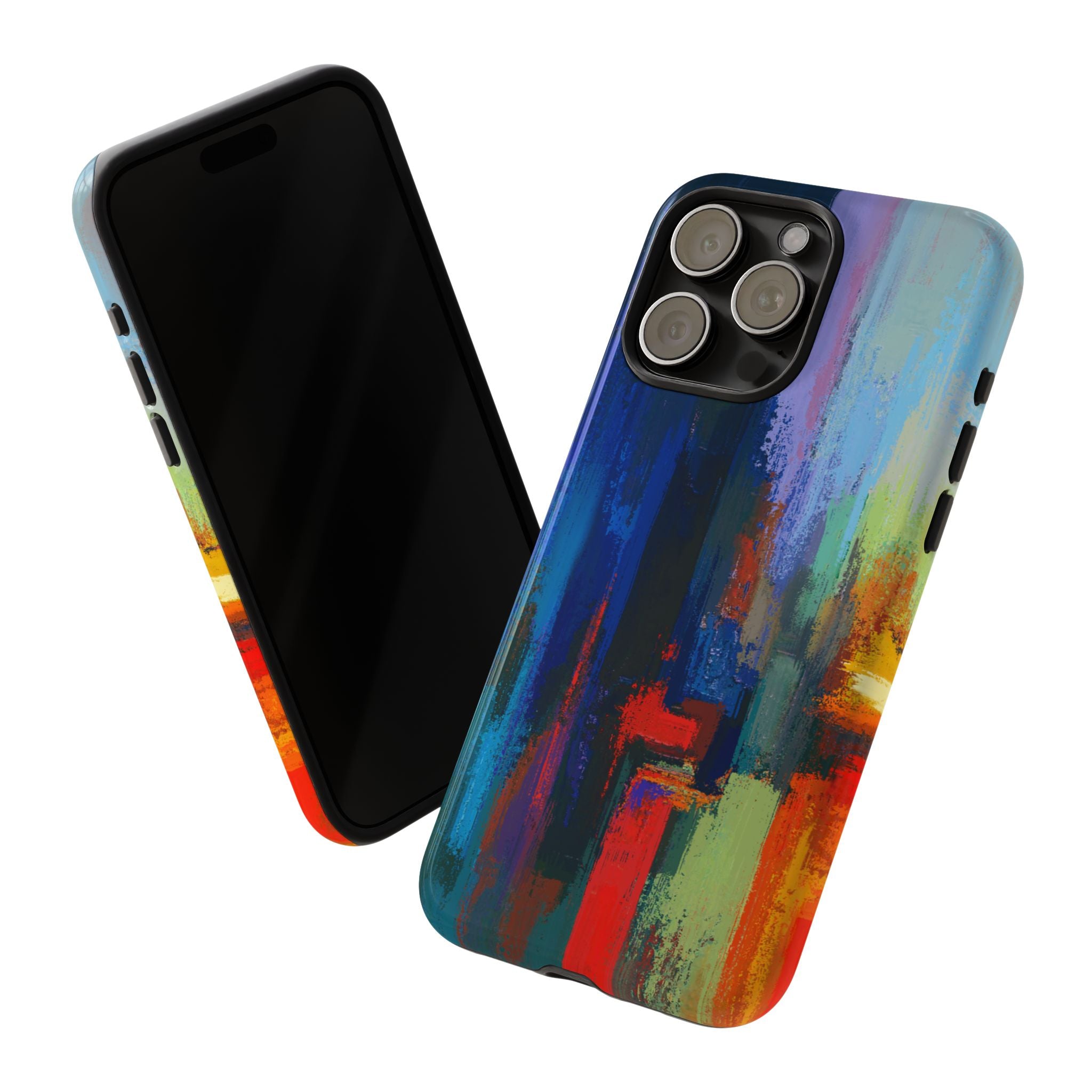 Abstract Colorblock Vibrant Protective iPhone Tough Case