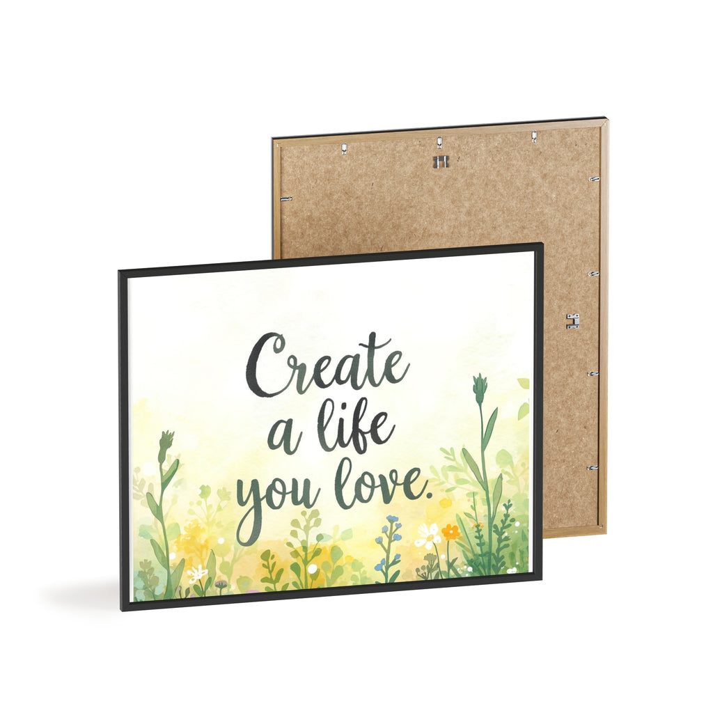 Create a Life You Love Framed Wall Art