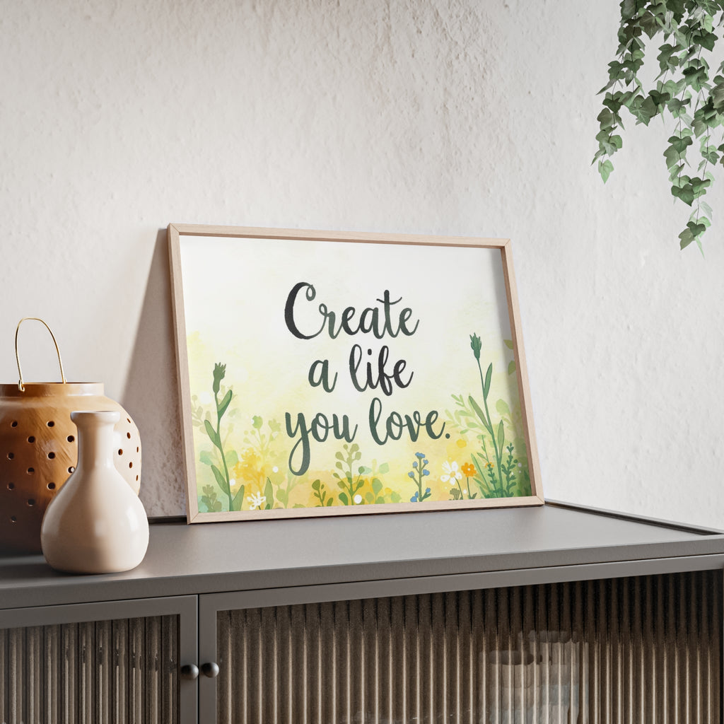 Create a Life You Love Framed Wall Art