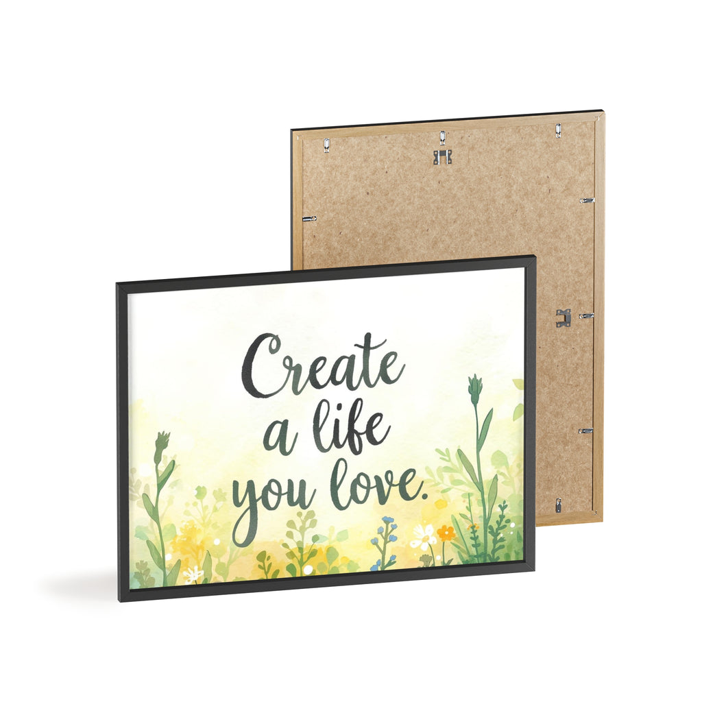 Create a Life You Love Framed Wall Art