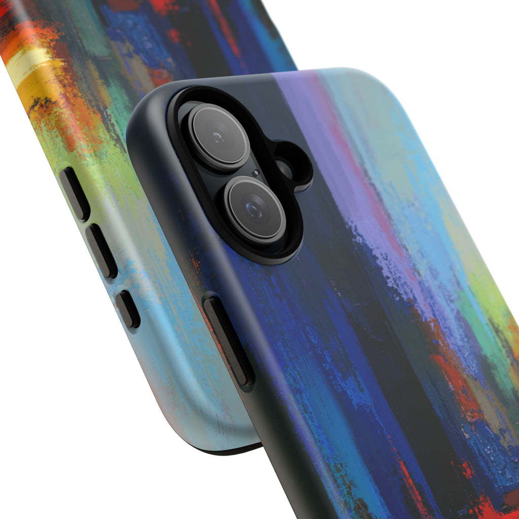Abstract Colorblock Vibrant Protective iPhone Tough Case