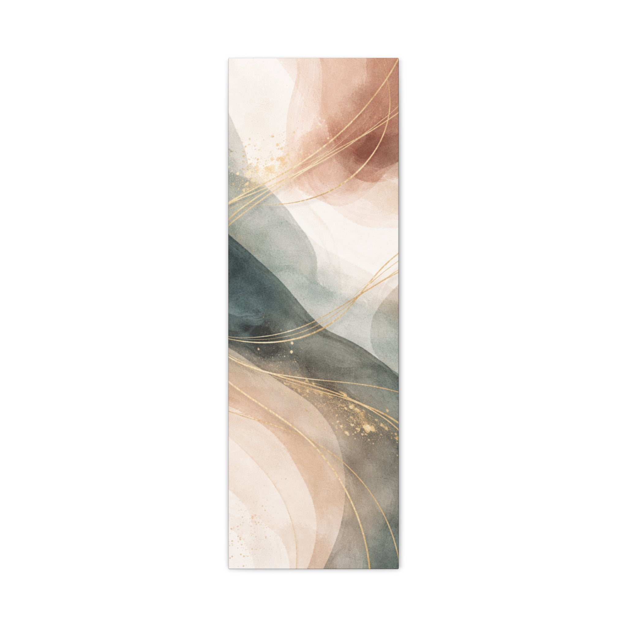 Abstract Coastal Waves Matte Canvas — Stretched Wall Art