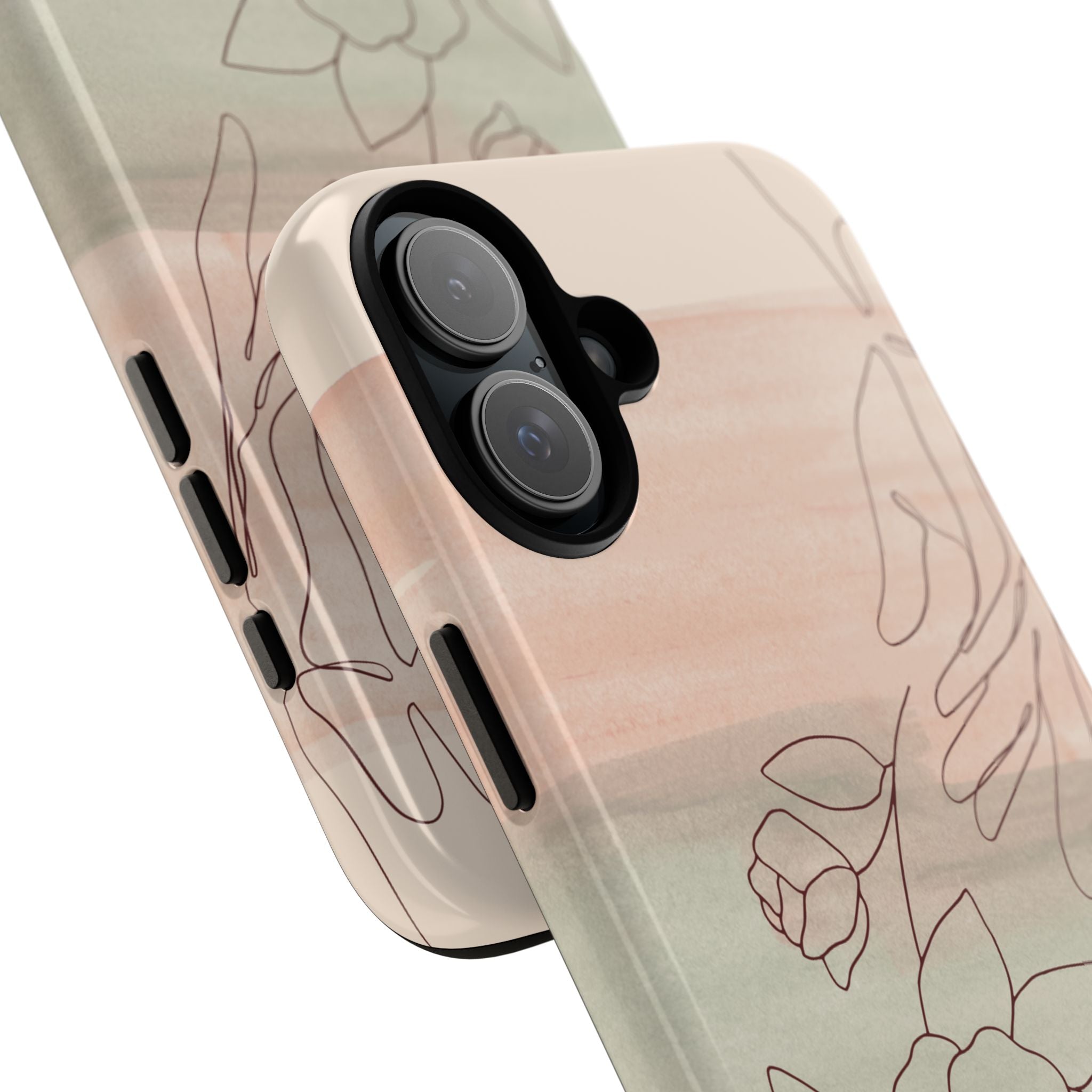 Floral Watercolor Slim Tough Phone Case