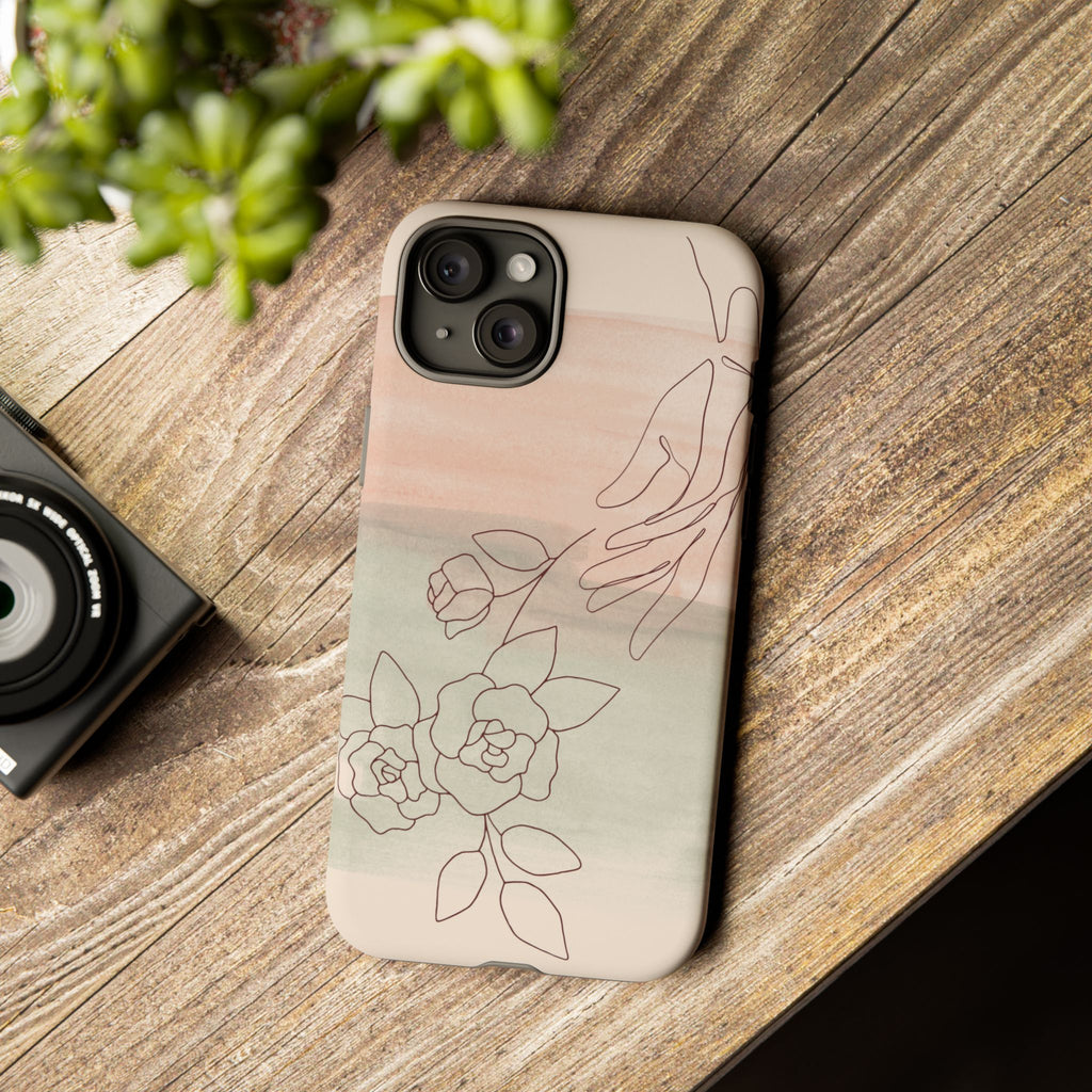 Floral Watercolor Slim Tough Phone Case