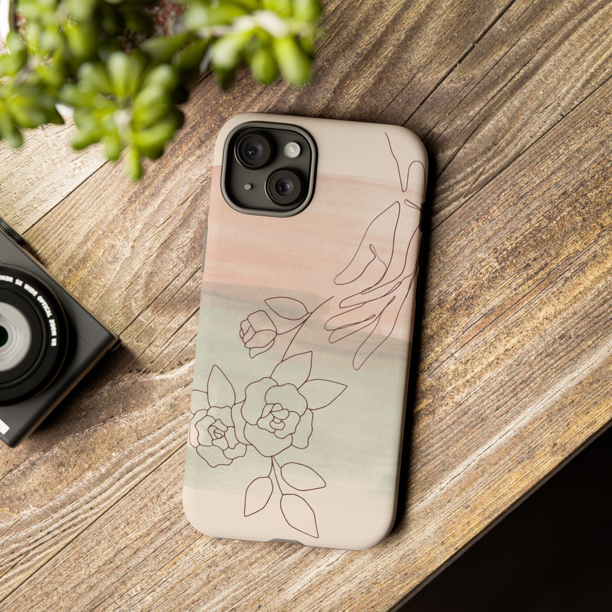 Floral Watercolor Slim Tough Phone Case