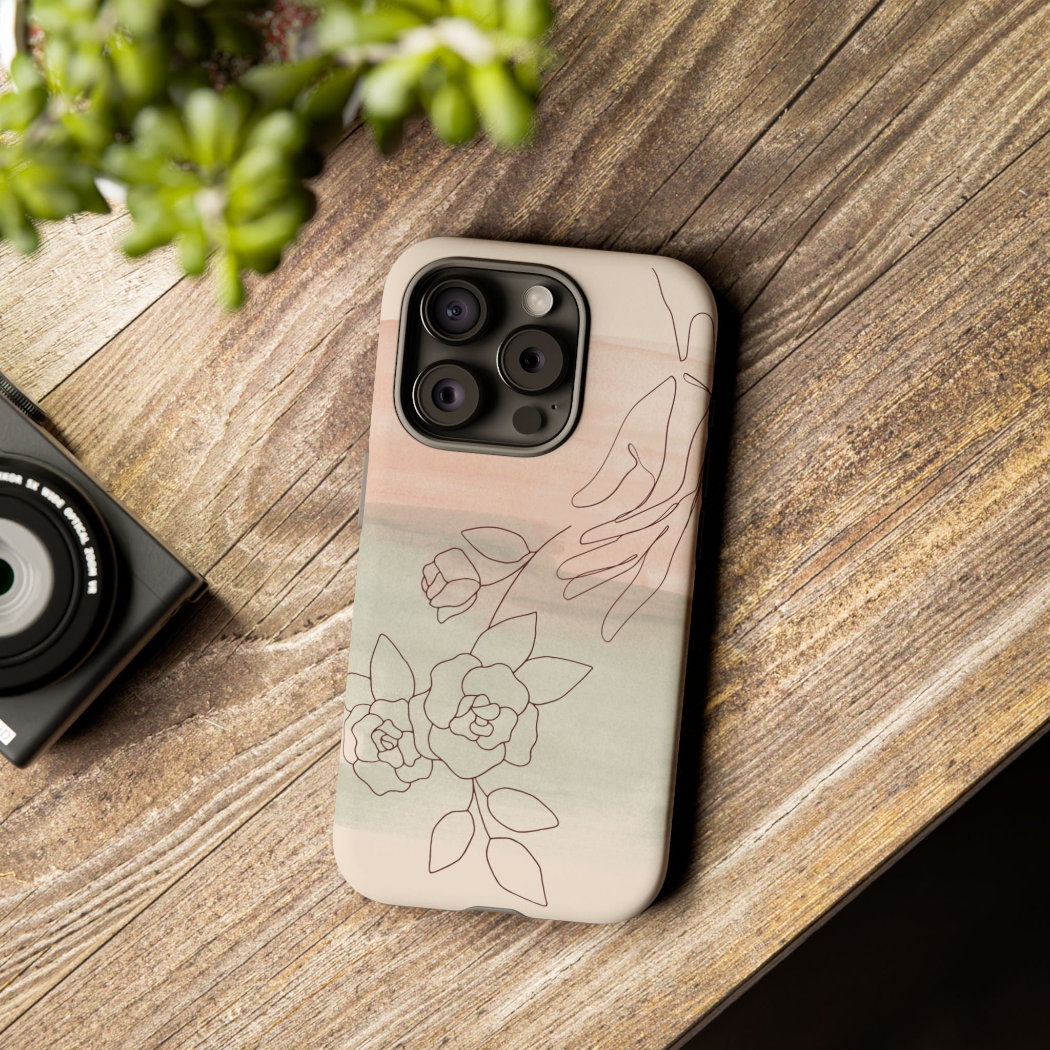 Floral Watercolor Slim Tough Phone Case