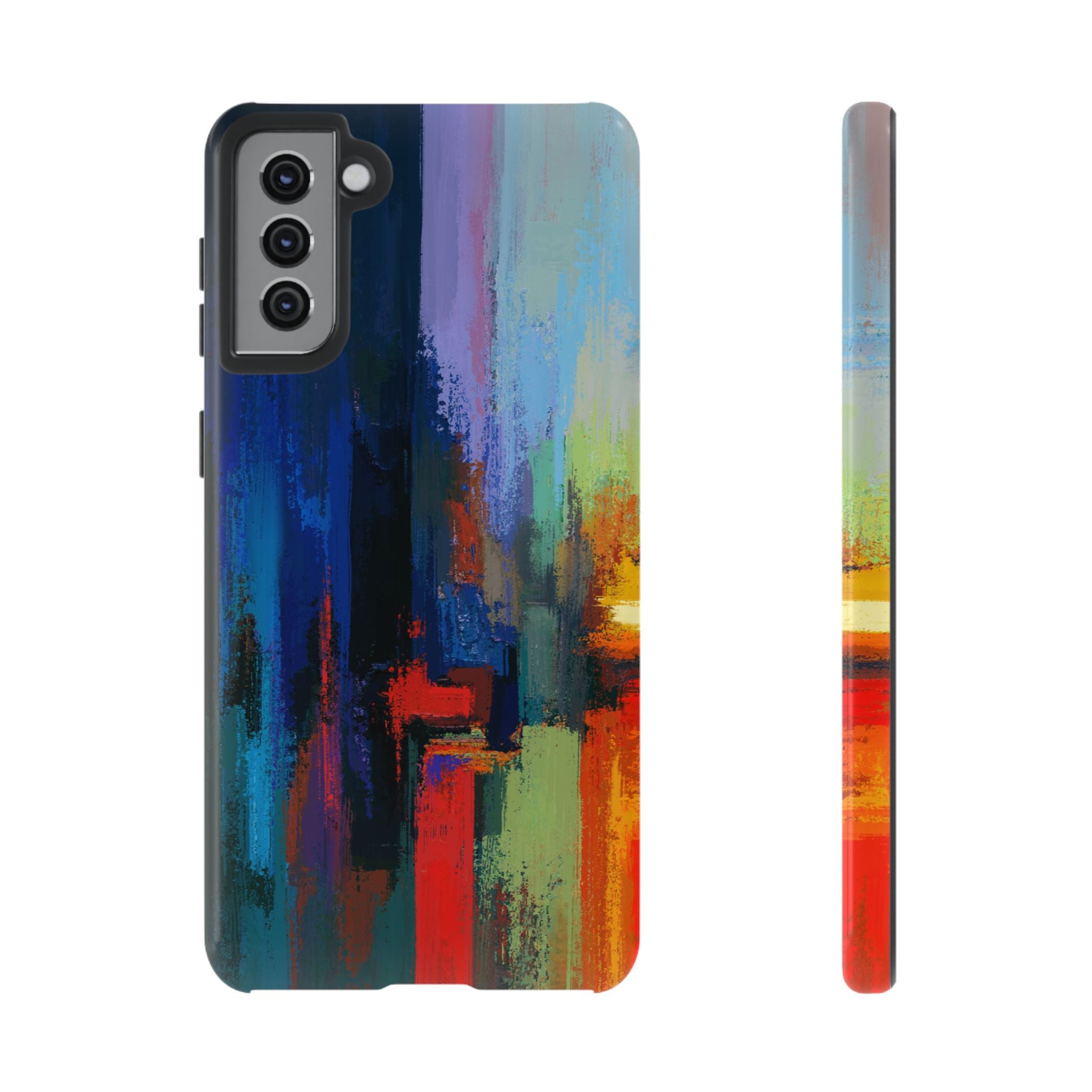 Abstract Colorblock Vibrant Protective iPhone Tough Case