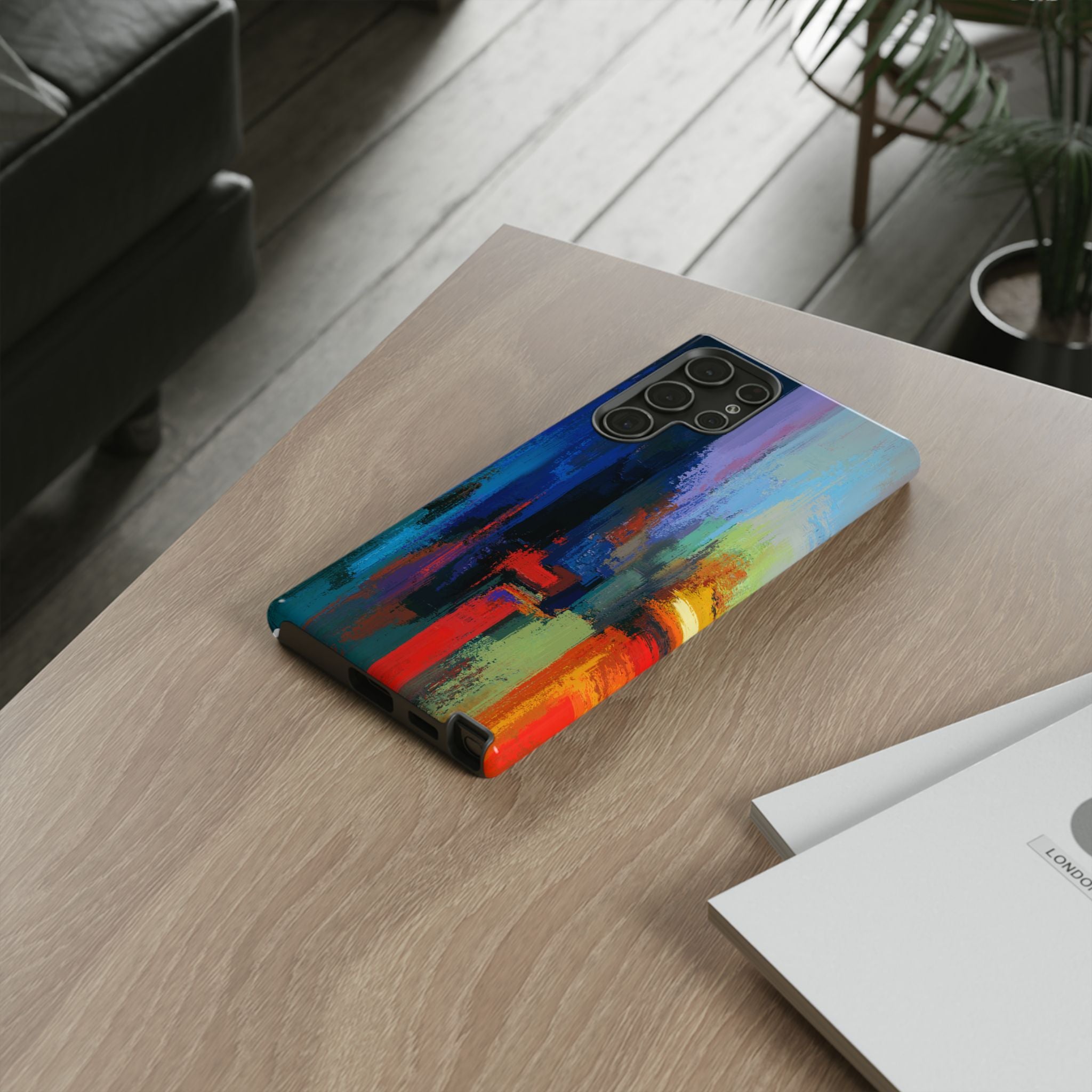 Abstract Colorblock Vibrant Protective iPhone Tough Case