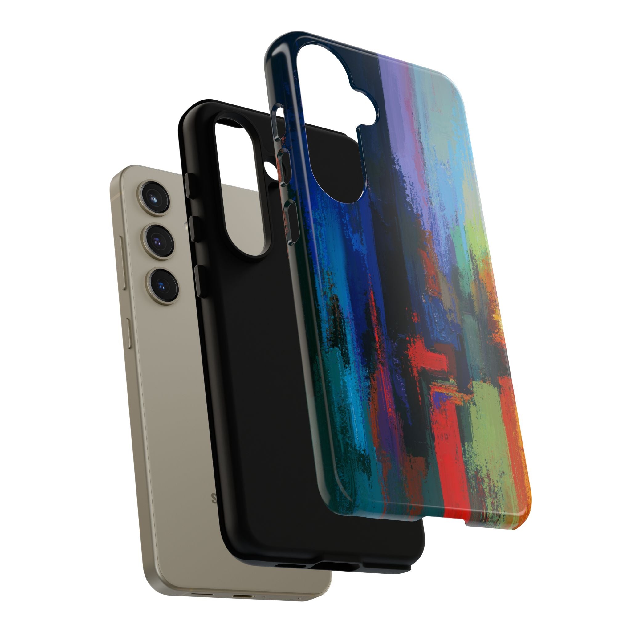 Abstract Colorblock Vibrant Protective iPhone Tough Case