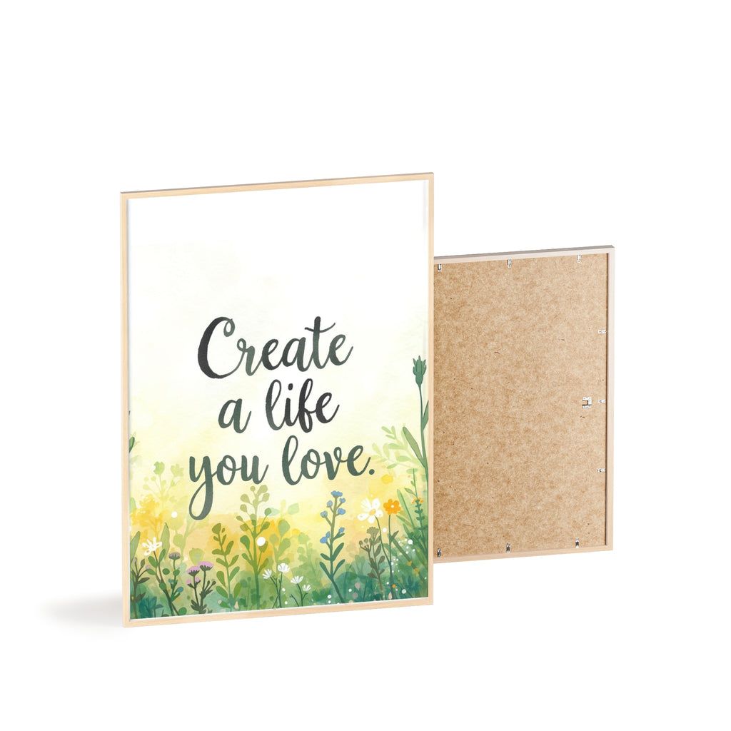 Create a Life You Love Framed Wall Art