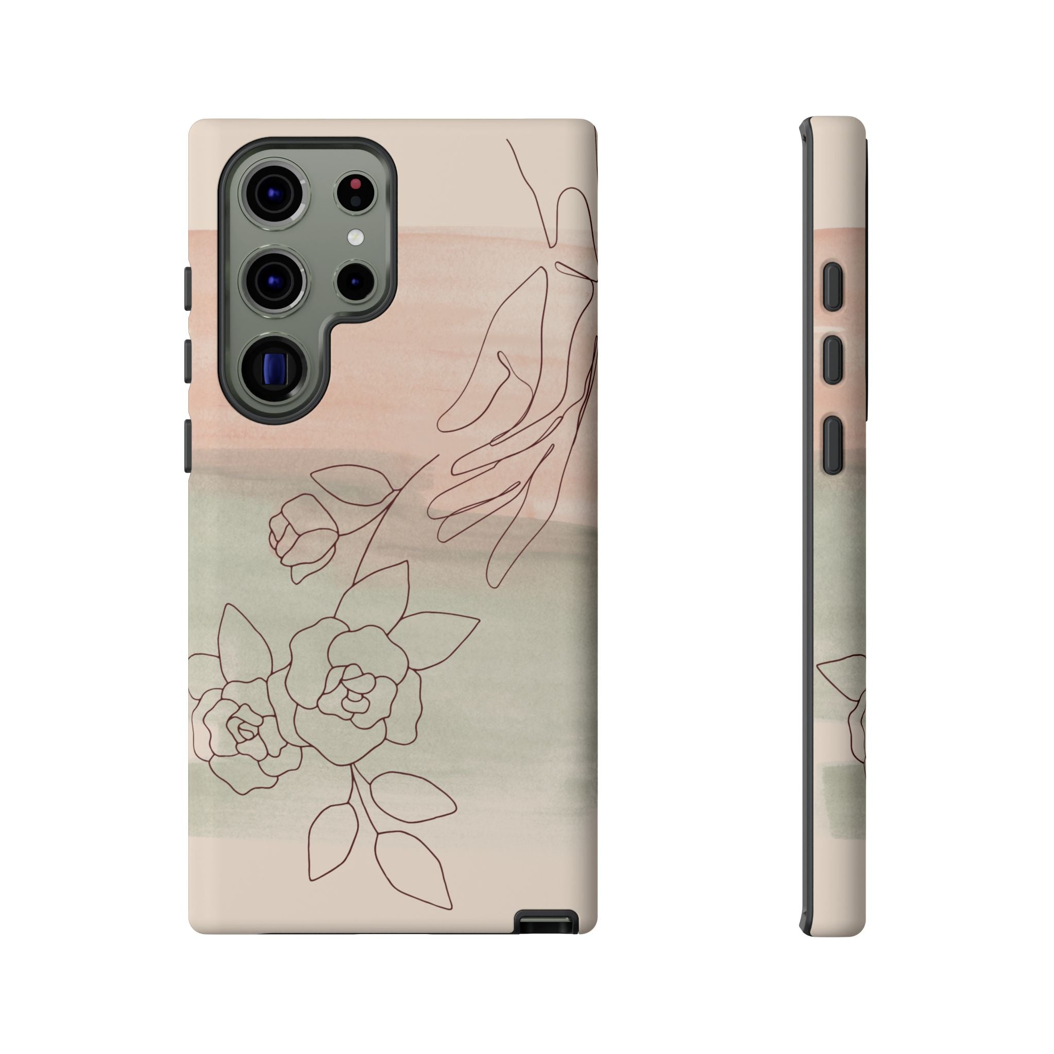 Floral Watercolor Slim Tough Phone Case