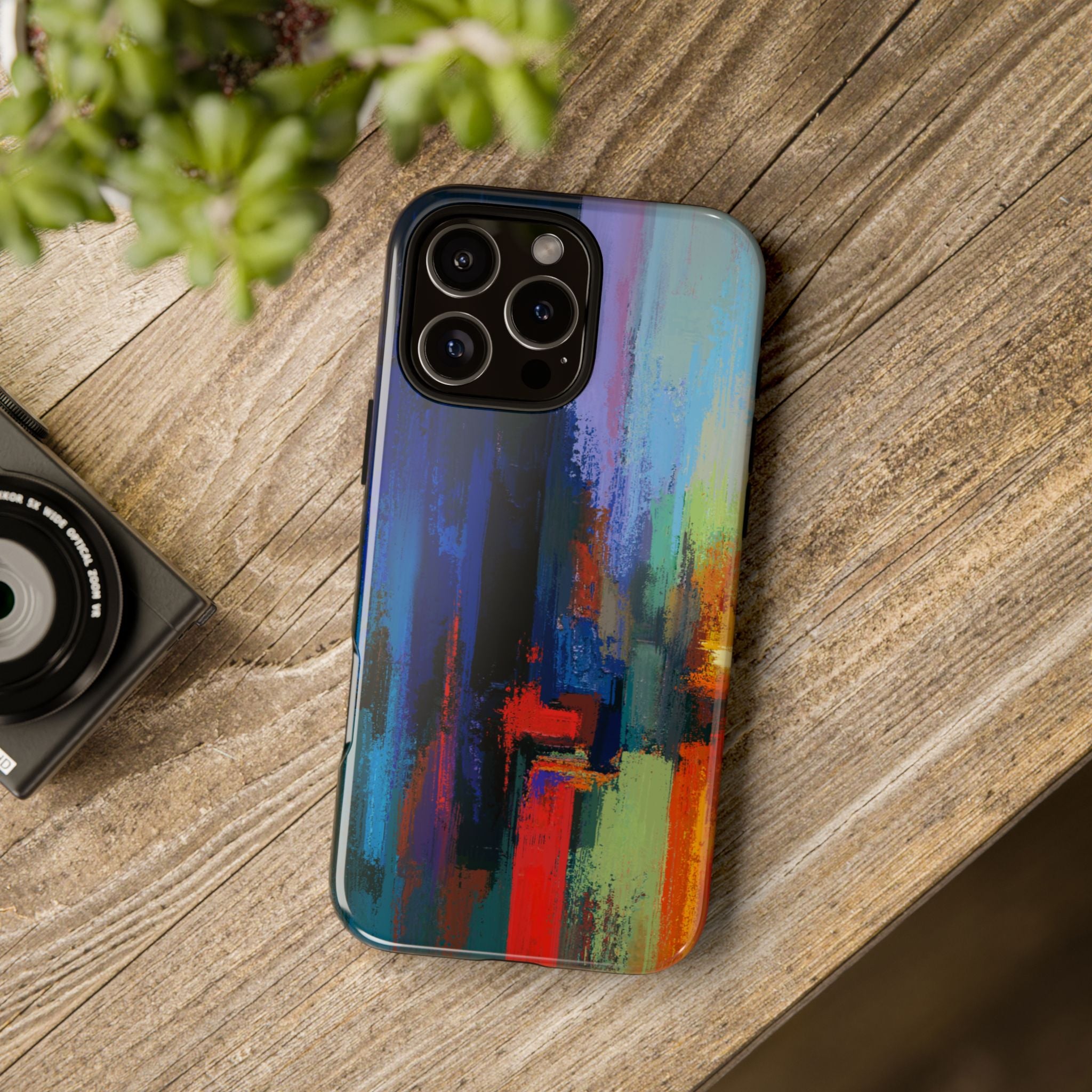 Abstract Colorblock Vibrant Protective iPhone Tough Case