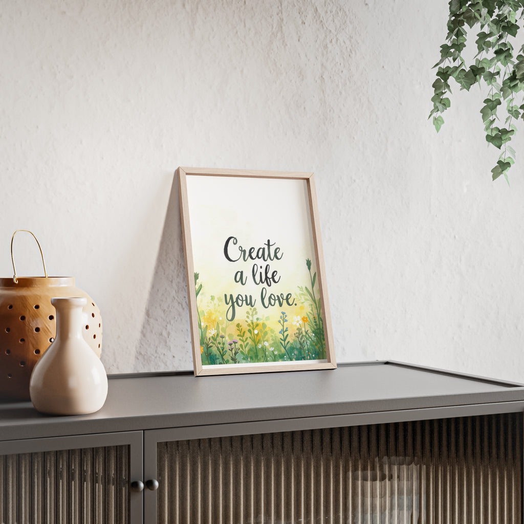 Create a Life You Love Framed Wall Art