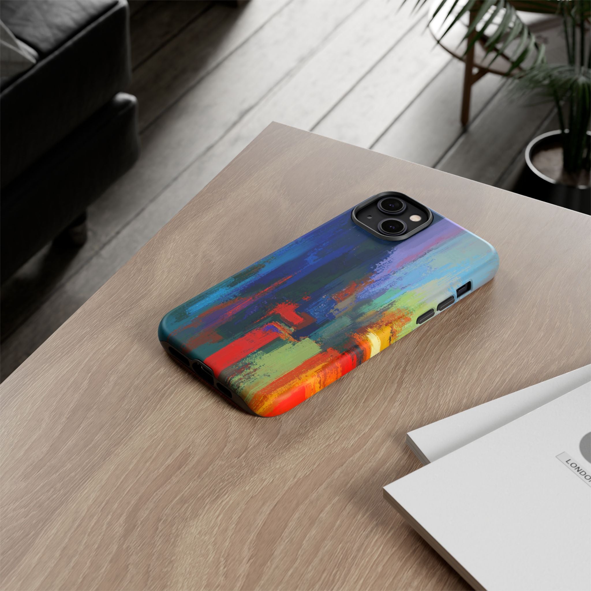 Abstract Colorblock Vibrant Protective iPhone Tough Case