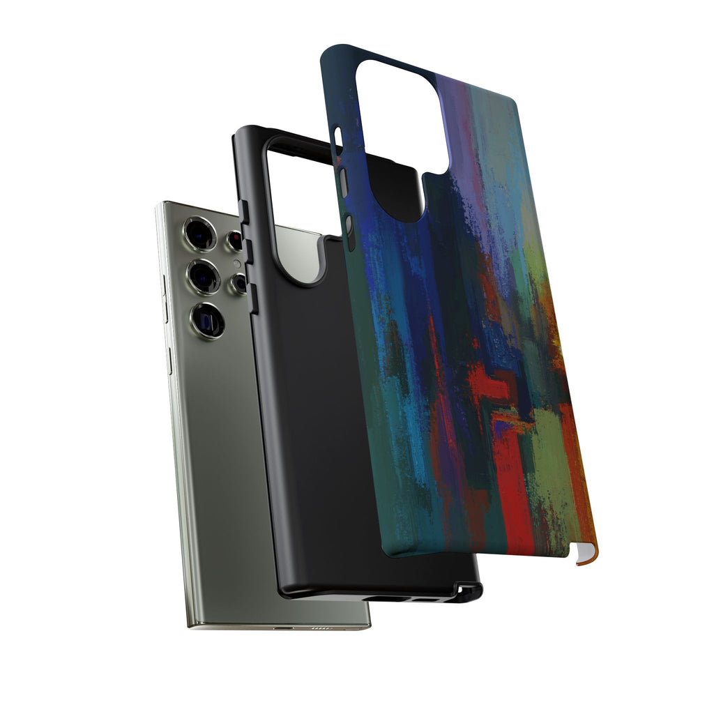 Abstract Colorblock Vibrant Protective iPhone Tough Case