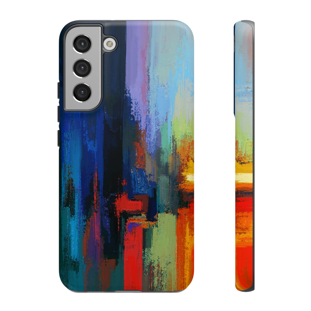 Abstract Colorblock Vibrant Protective iPhone Tough Case