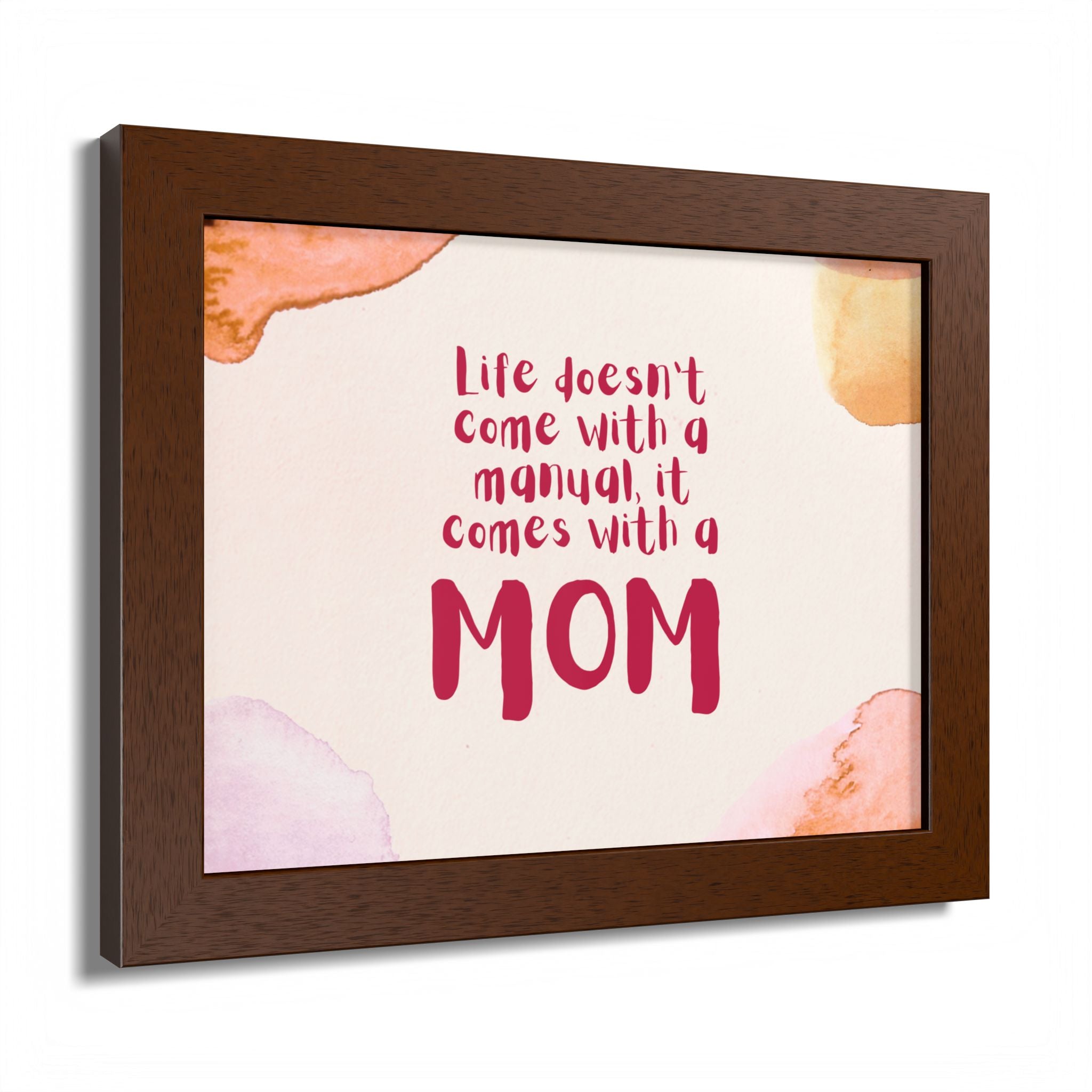 Life Doesn’t Come With a Manual It Comes With a Mom Framed Poster