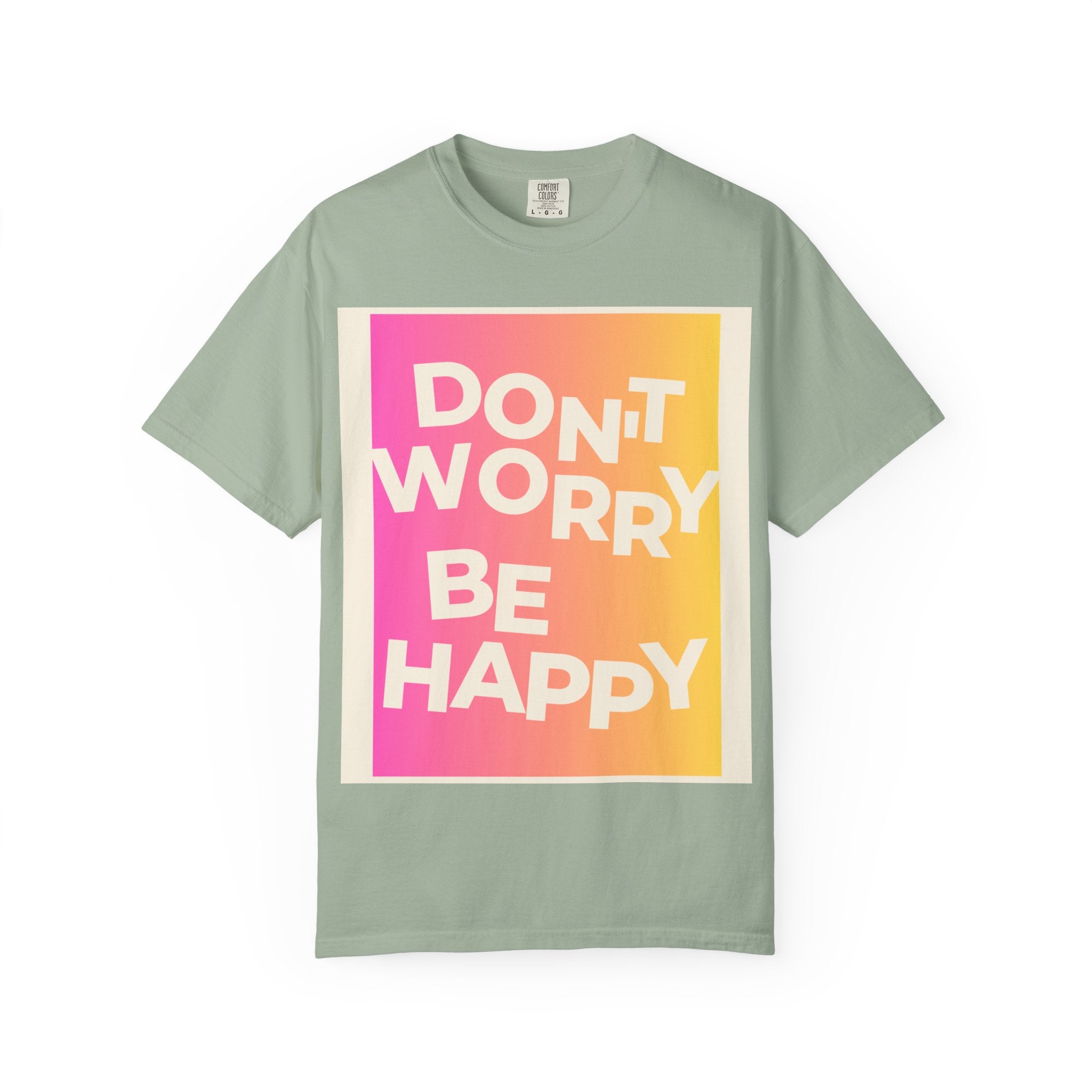 Don’t Worry Be Happy Tropical Beach Graphic Tee