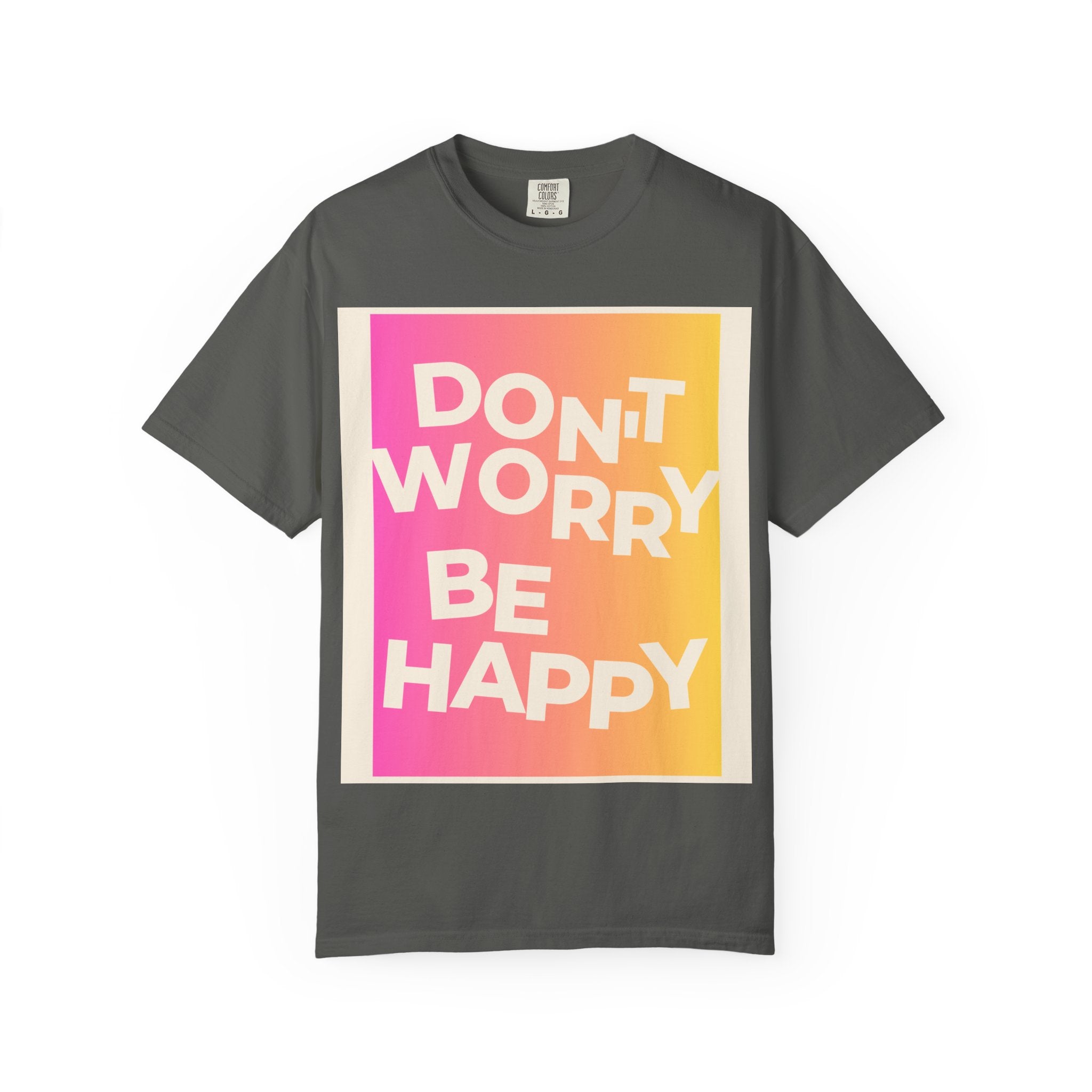 Don’t Worry Be Happy Tropical Beach Graphic Tee