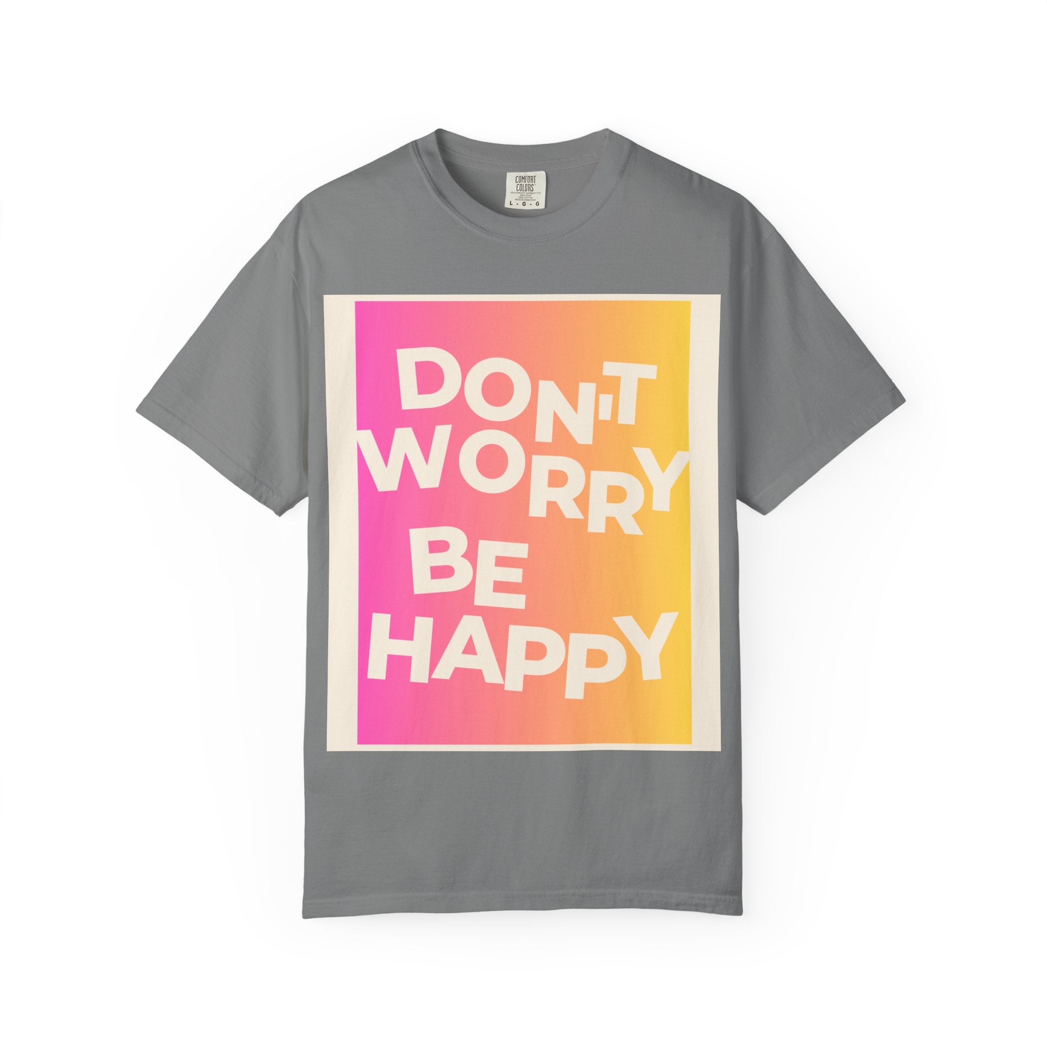 Don’t Worry Be Happy Tropical Beach Graphic Tee