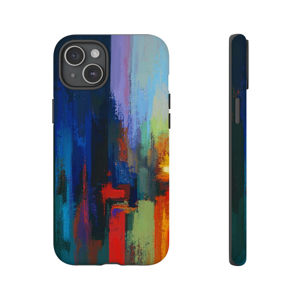 Abstract Colorblock Vibrant Protective iPhone Tough Case