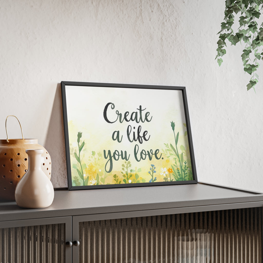 Create a Life You Love Framed Wall Art
