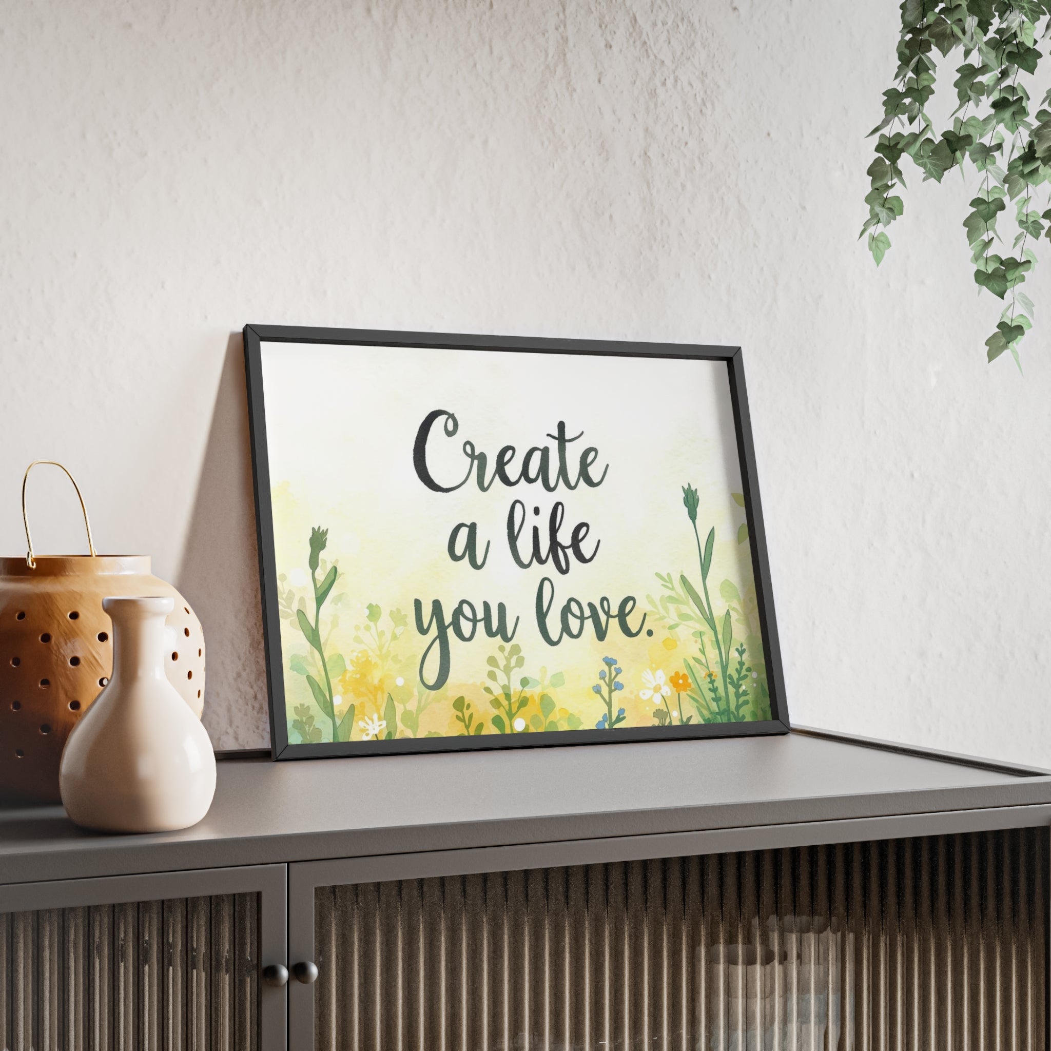 Create a Life You Love Framed Wall Art