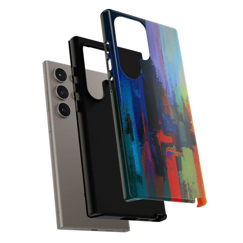 Abstract Colorblock Vibrant Protective iPhone Tough Case
