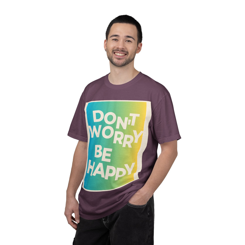 Don't Worry Be Happy Tropical Beach Graphic T-Shirt