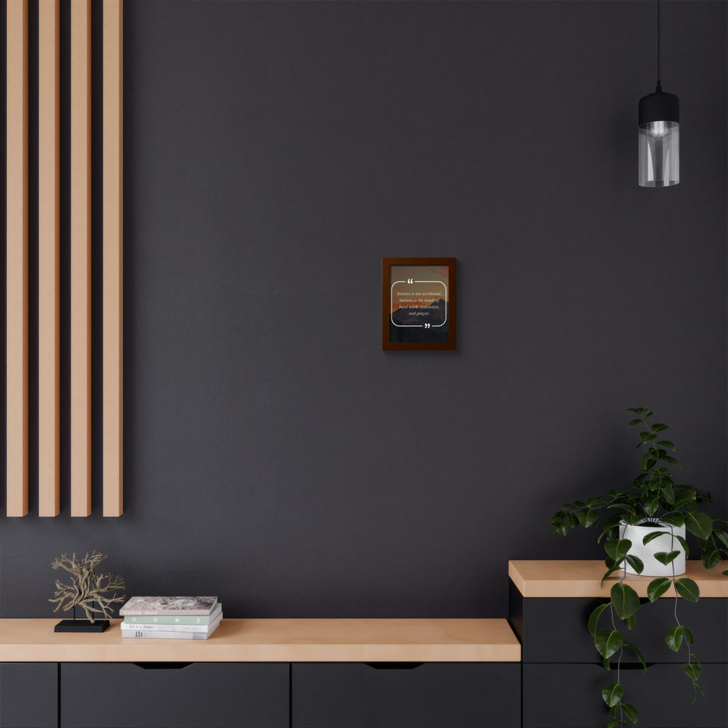 Success Is Not Accidental Multi-Color Framed Poster