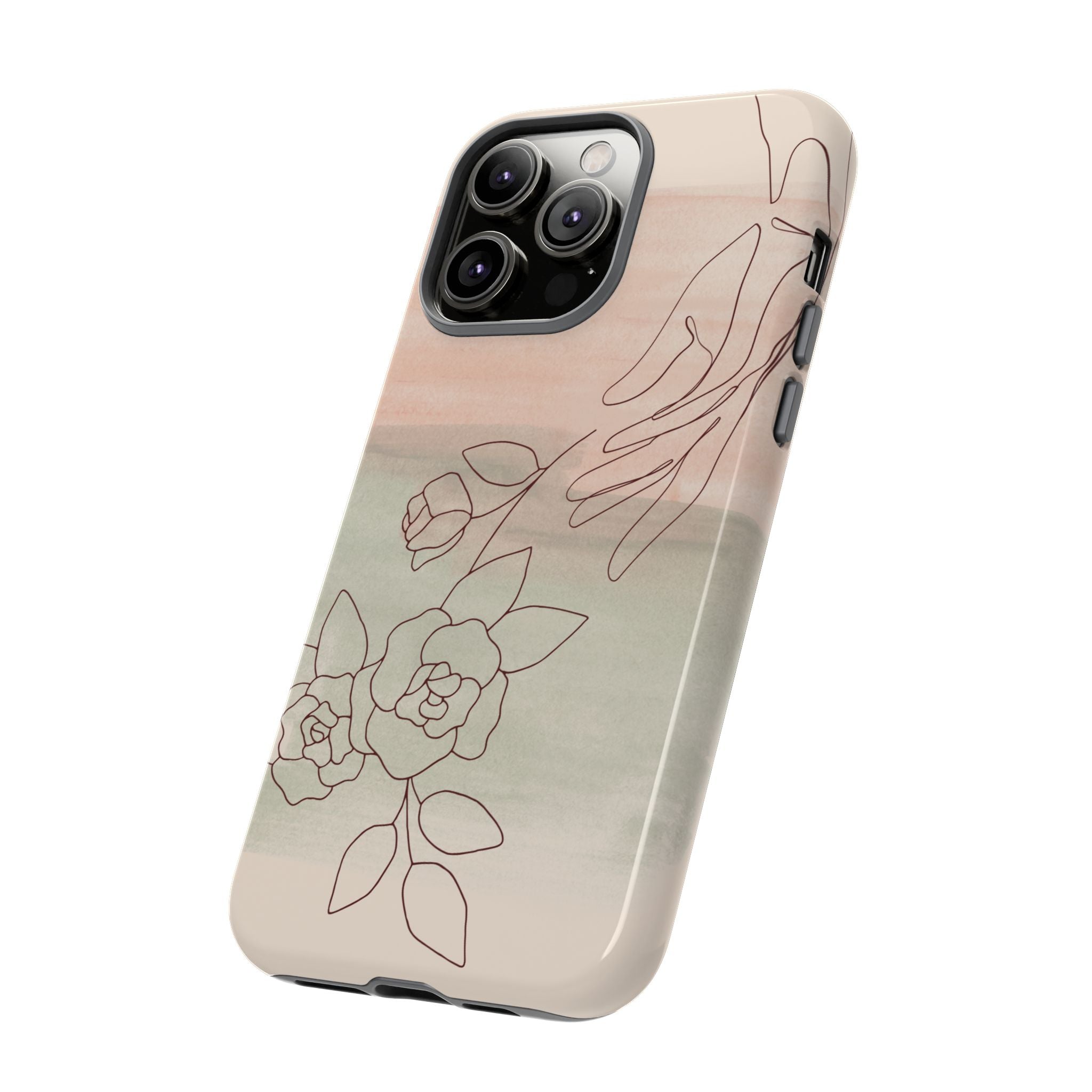 Floral Watercolor Slim Tough Phone Case