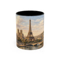 Paris Vintage Skyline Coffee Mug Eiffel Tower and Sacré‑Cœur