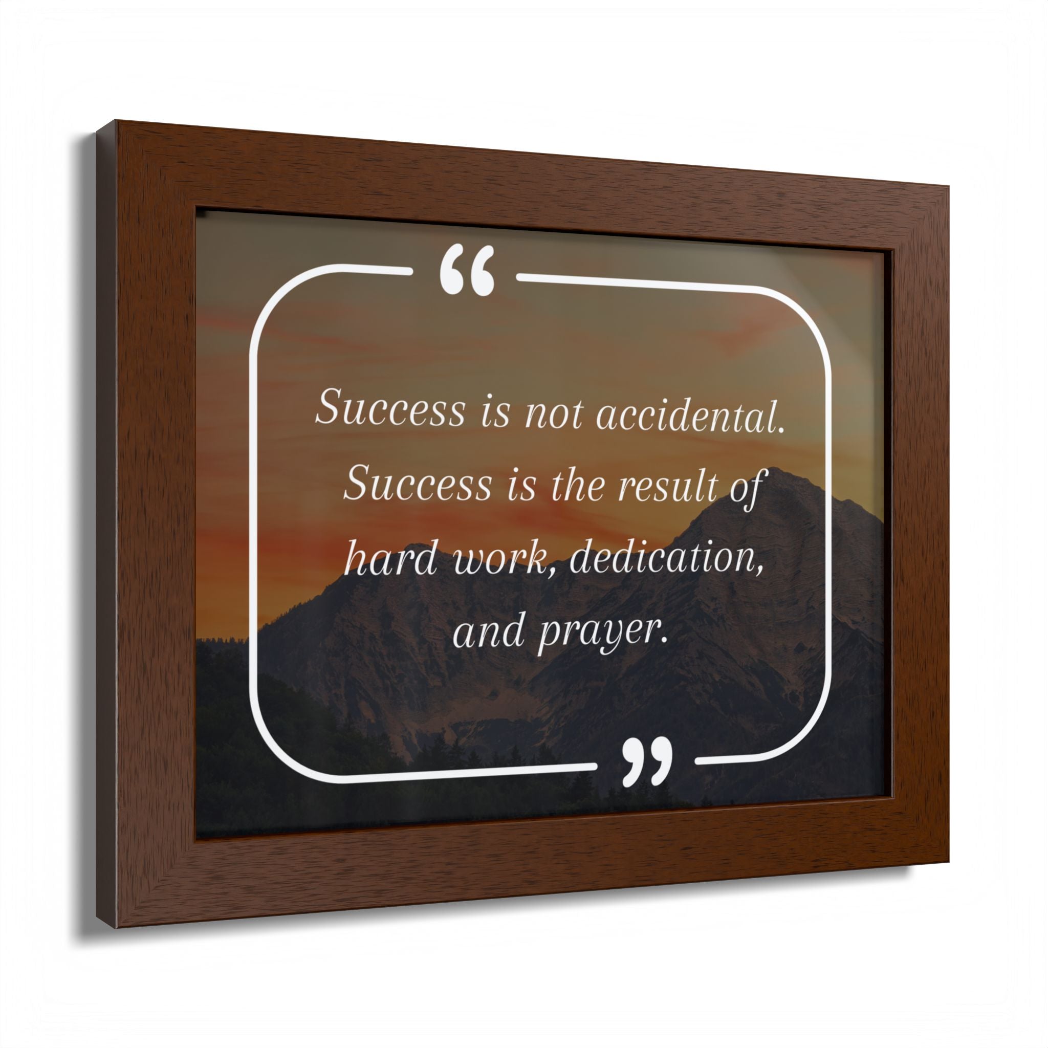 Success Is Not Accidental Multi-Color Framed Poster