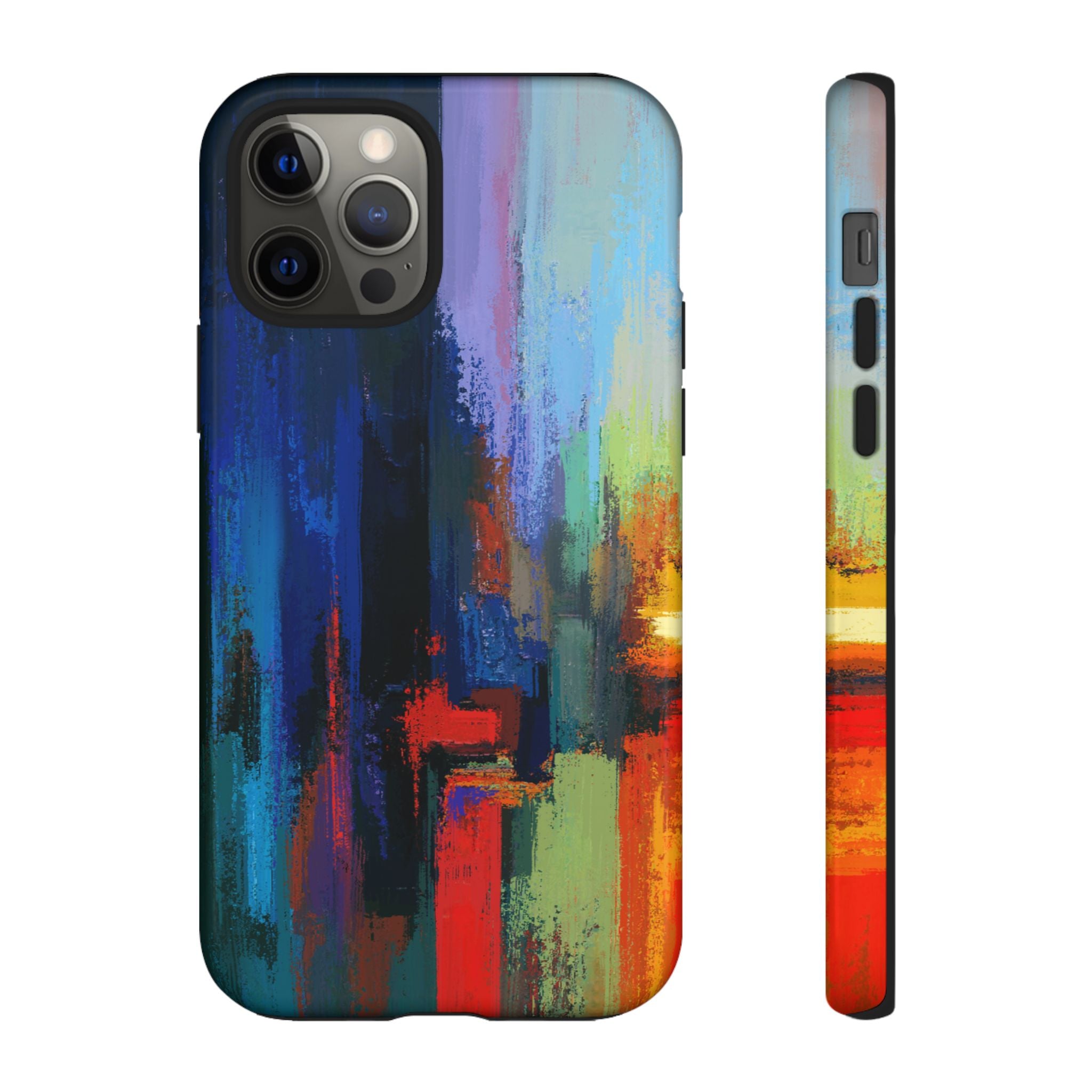 Abstract Colorblock Vibrant Protective iPhone Tough Case