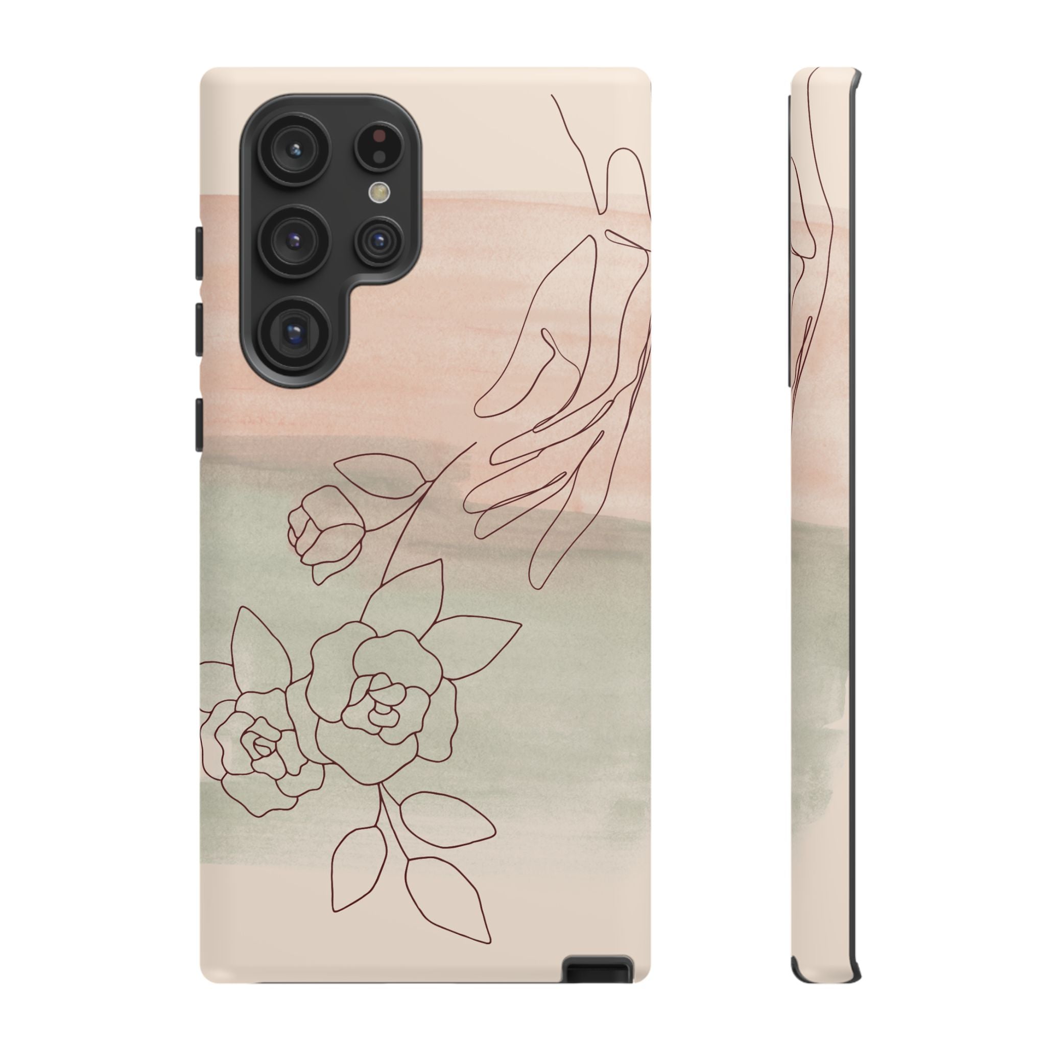 Floral Watercolor Slim Tough Phone Case