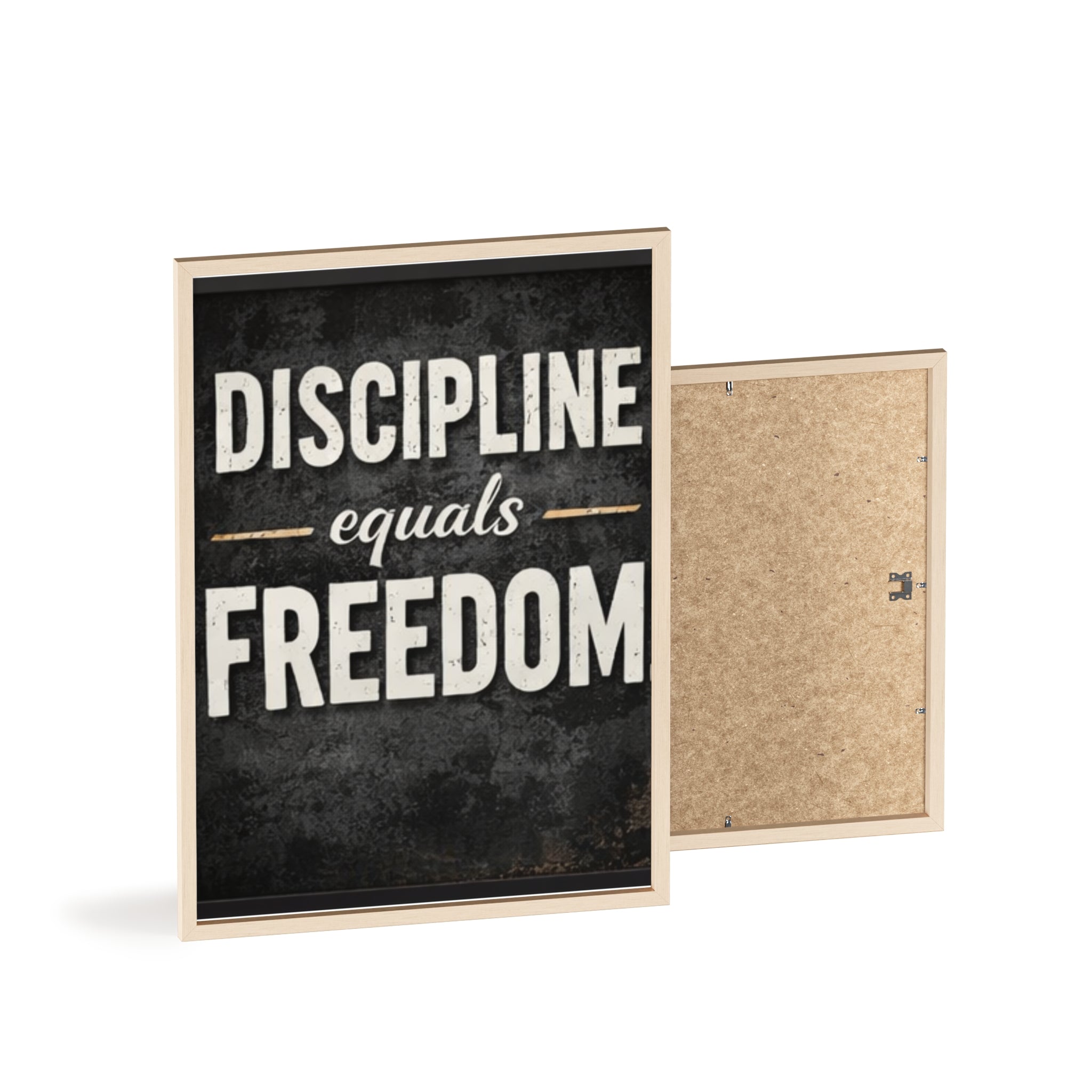 Discipline Equals Freedom Framed Poster