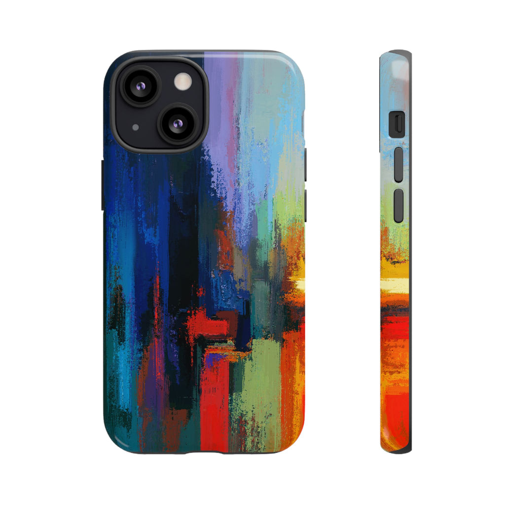 Abstract Colorblock Vibrant Protective iPhone Tough Case