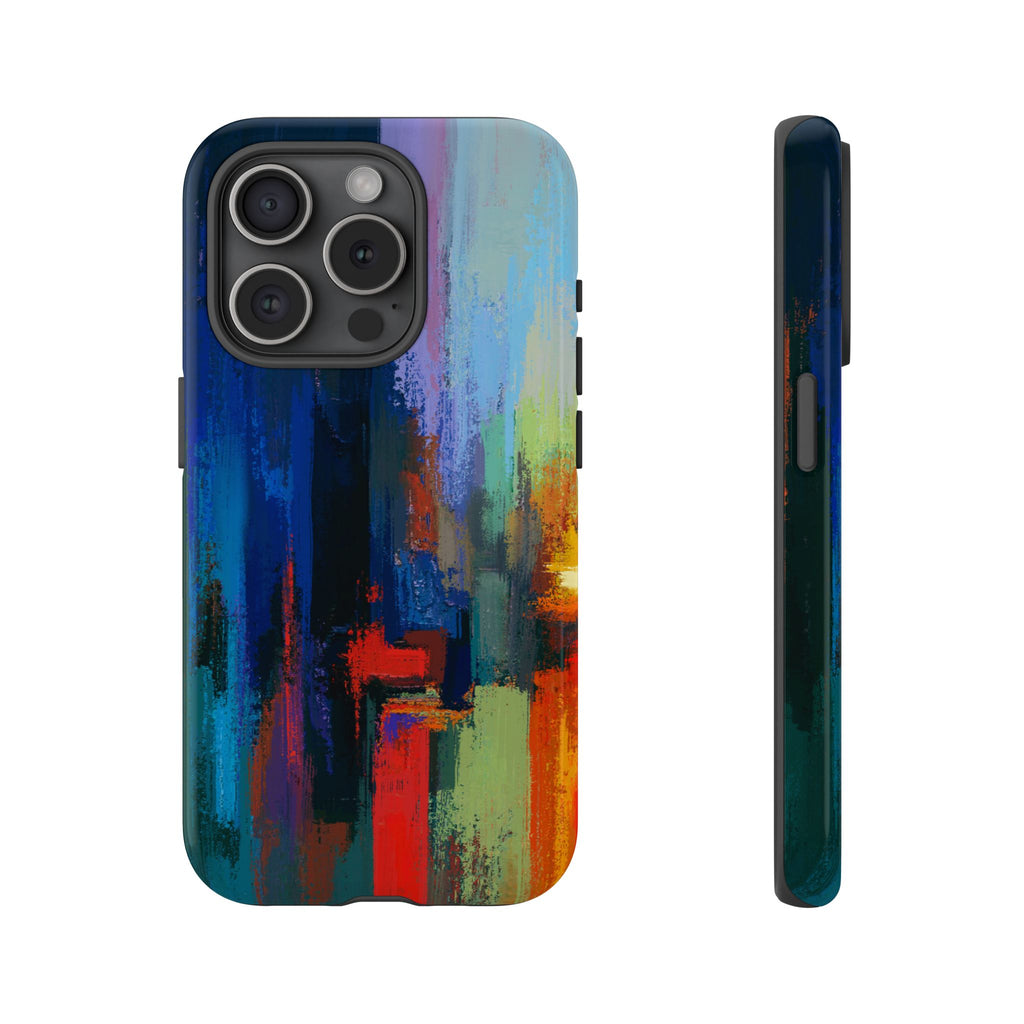 Abstract Colorblock Vibrant Protective iPhone Tough Case