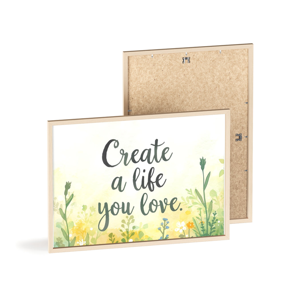 Create a Life You Love Framed Wall Art