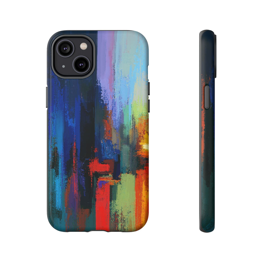 Abstract Colorblock Vibrant Protective iPhone Tough Case