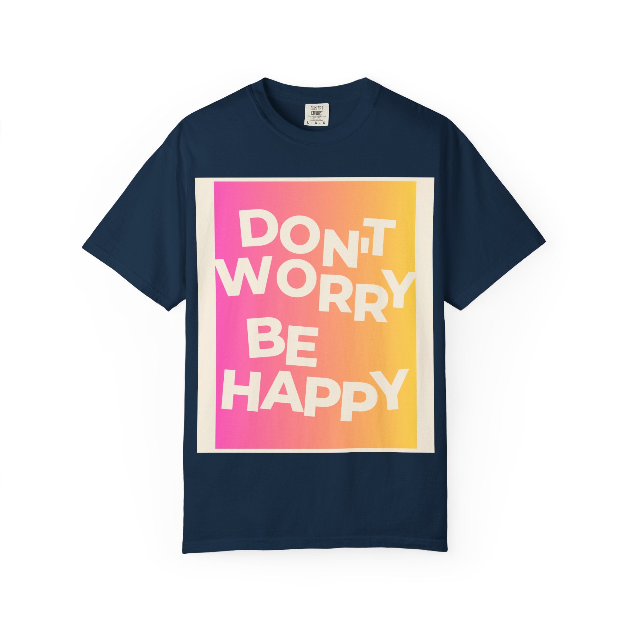 Don’t Worry Be Happy Tropical Beach Graphic Tee