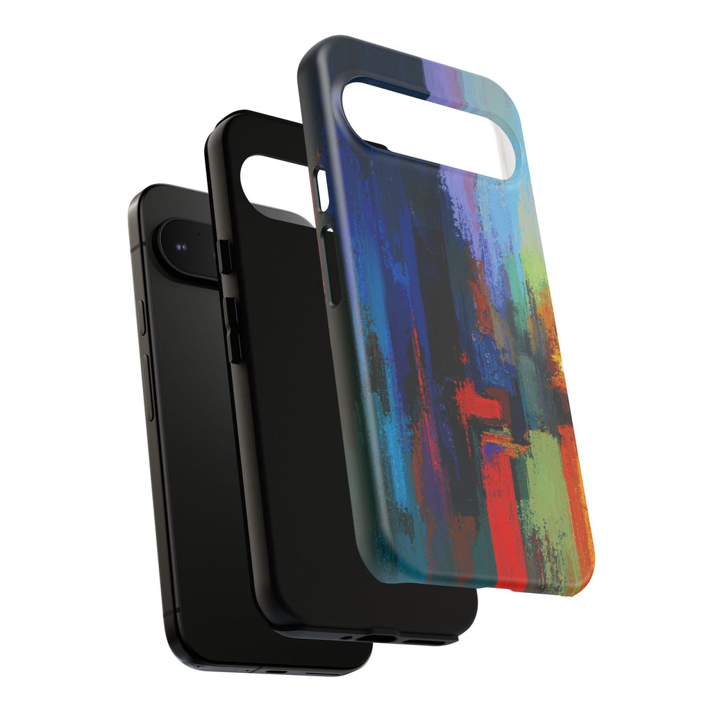 Abstract Colorblock Vibrant Protective iPhone Tough Case